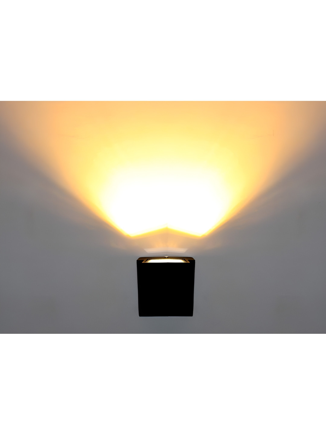 KINIS Black & Yellow Acrylic Abstract Shaped Shaped Wall Lamp