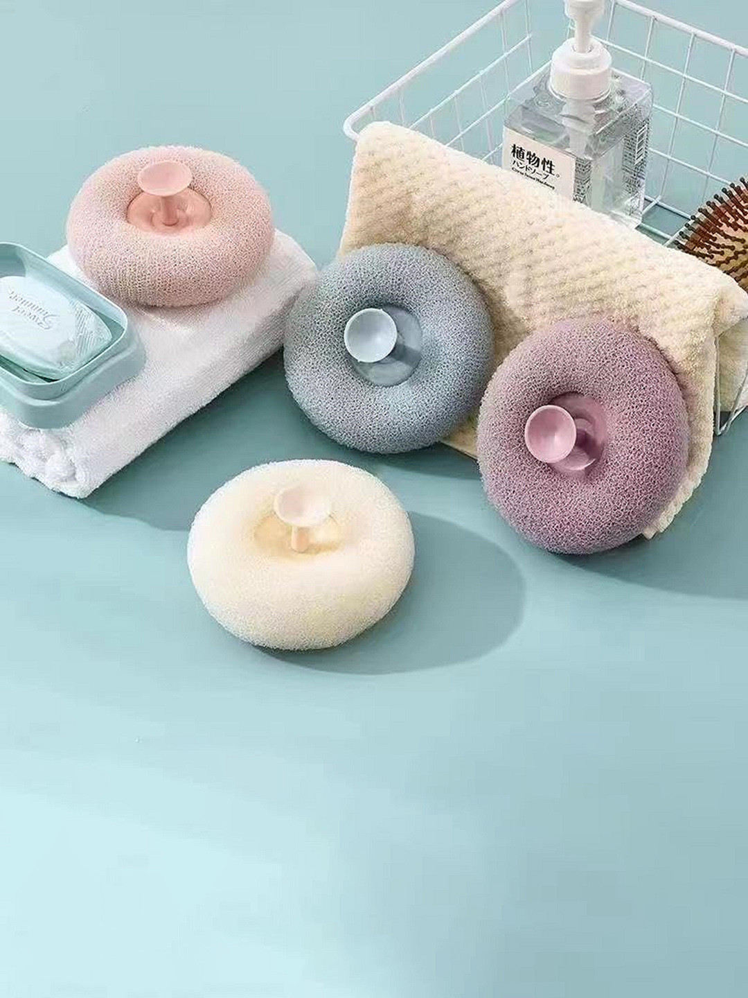 Lichee Exfoliating Sponge Shower Bath Loofah