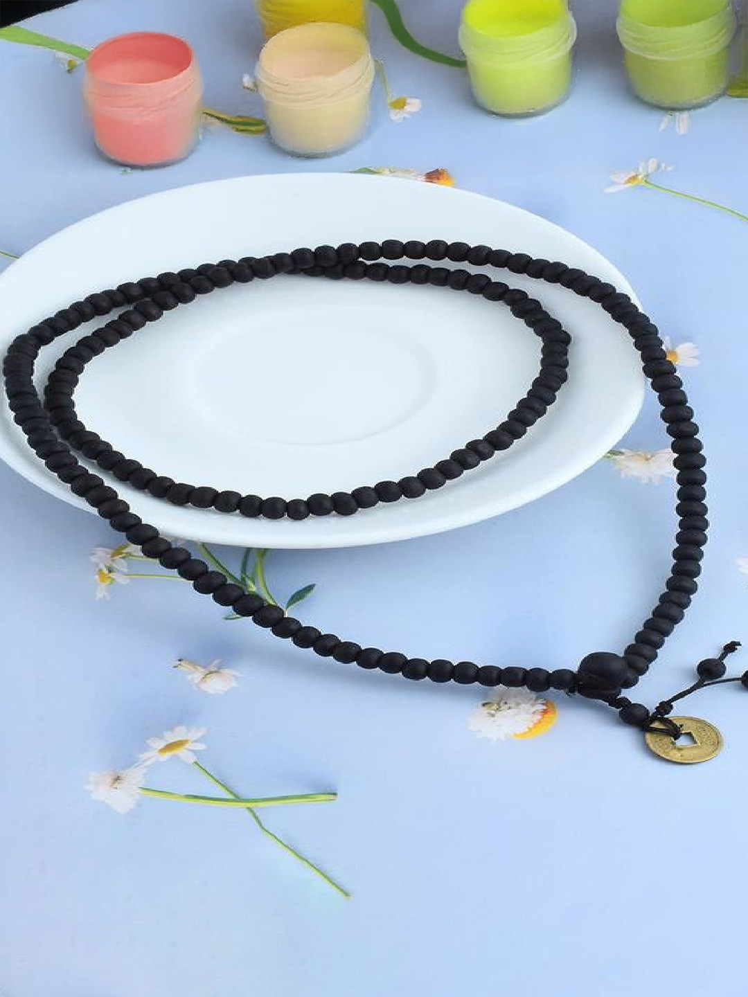 Crazy Fashion Unisex Wood Beaded Long Elasticated Bracelet
