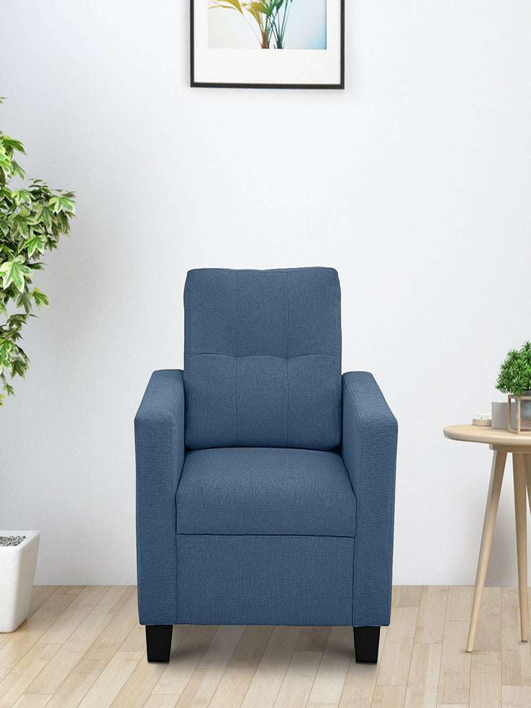 Duroflex Ease Blue 1 Seater Fabric Sofa
