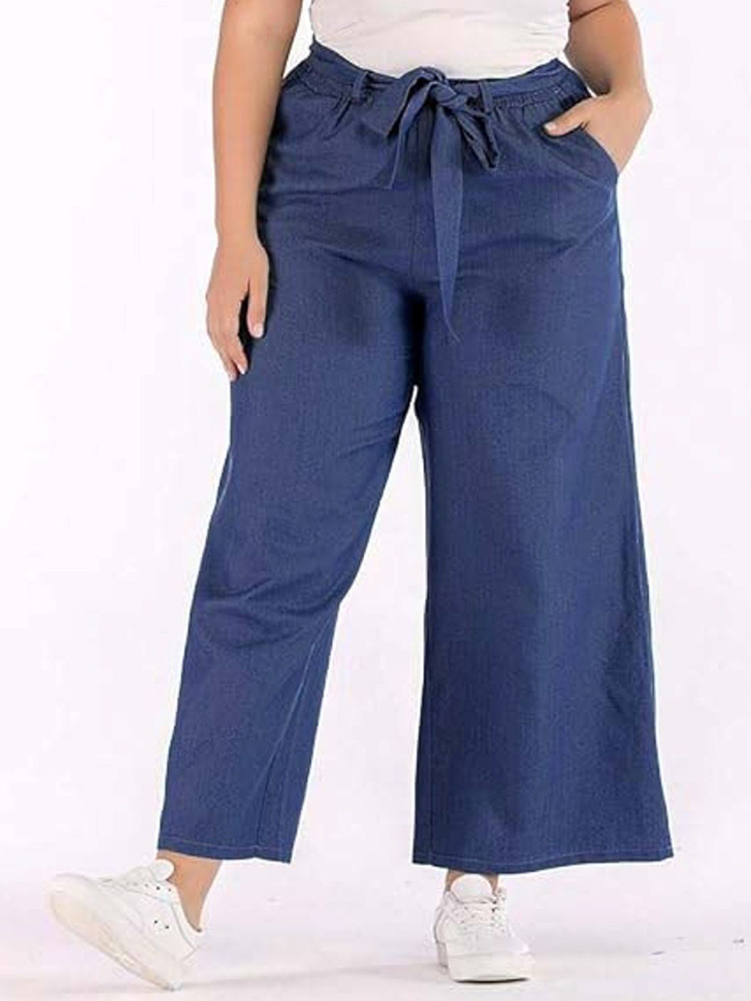 Tripursundari Fashion Women Relaxed Mid-Rise Trousers