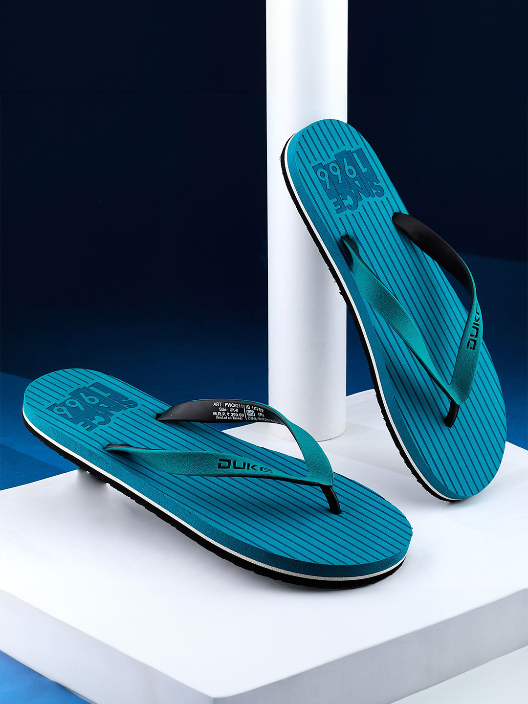 Duke Men Printed Thong Flip-Flops