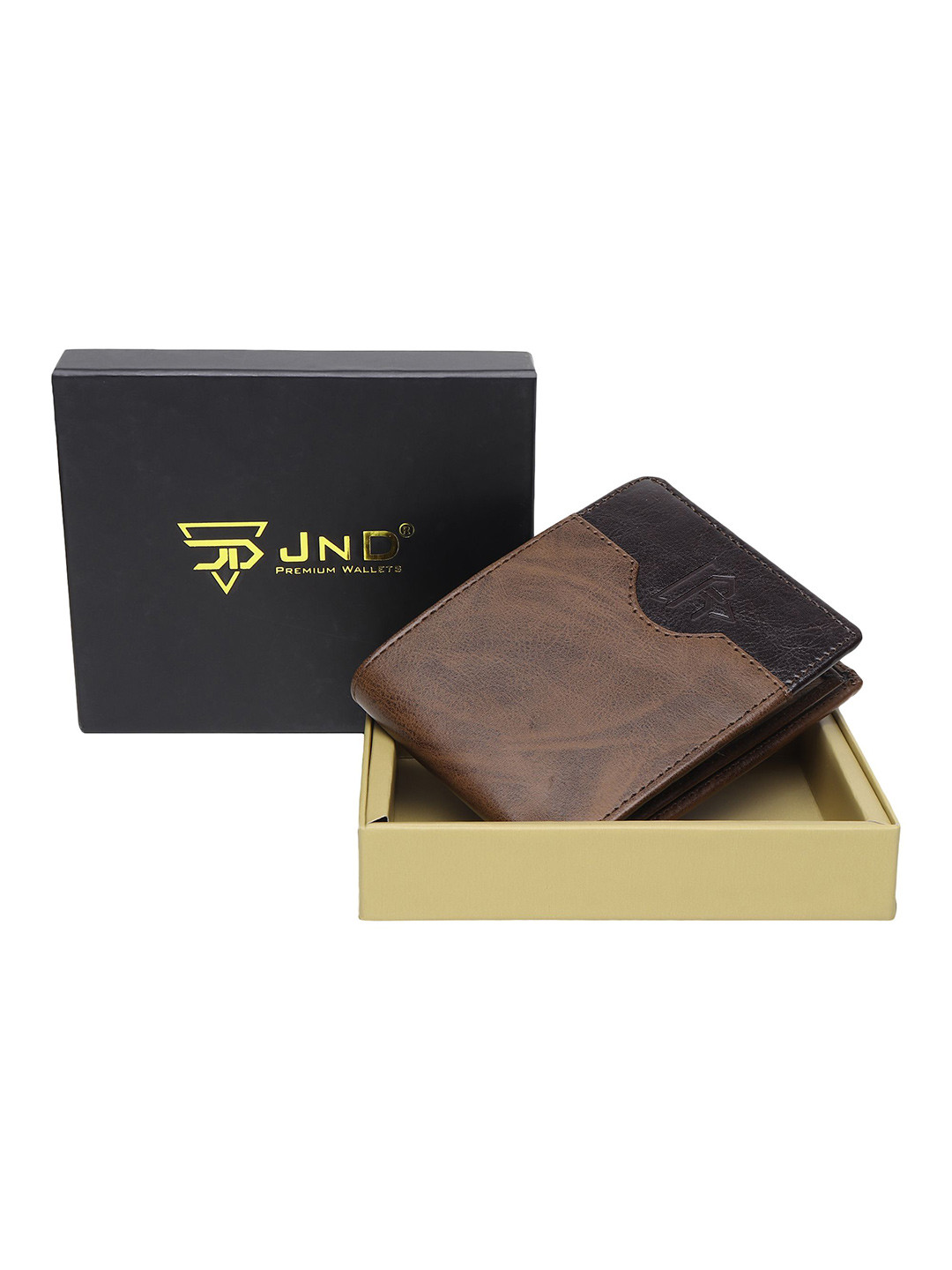 JND Men Textured Bi-Fold Wallet with Multiple Card Slots