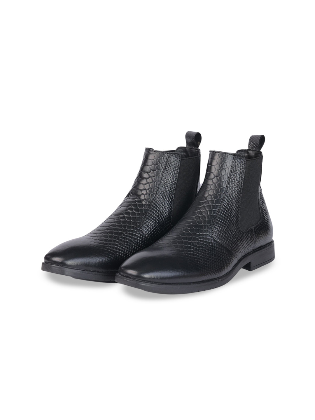 Quadro Men Textured Chelsea Boots