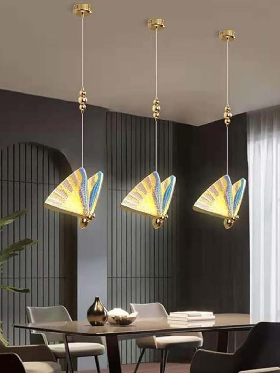 GAUVIK Blue & Yellow Ceiling Lamp