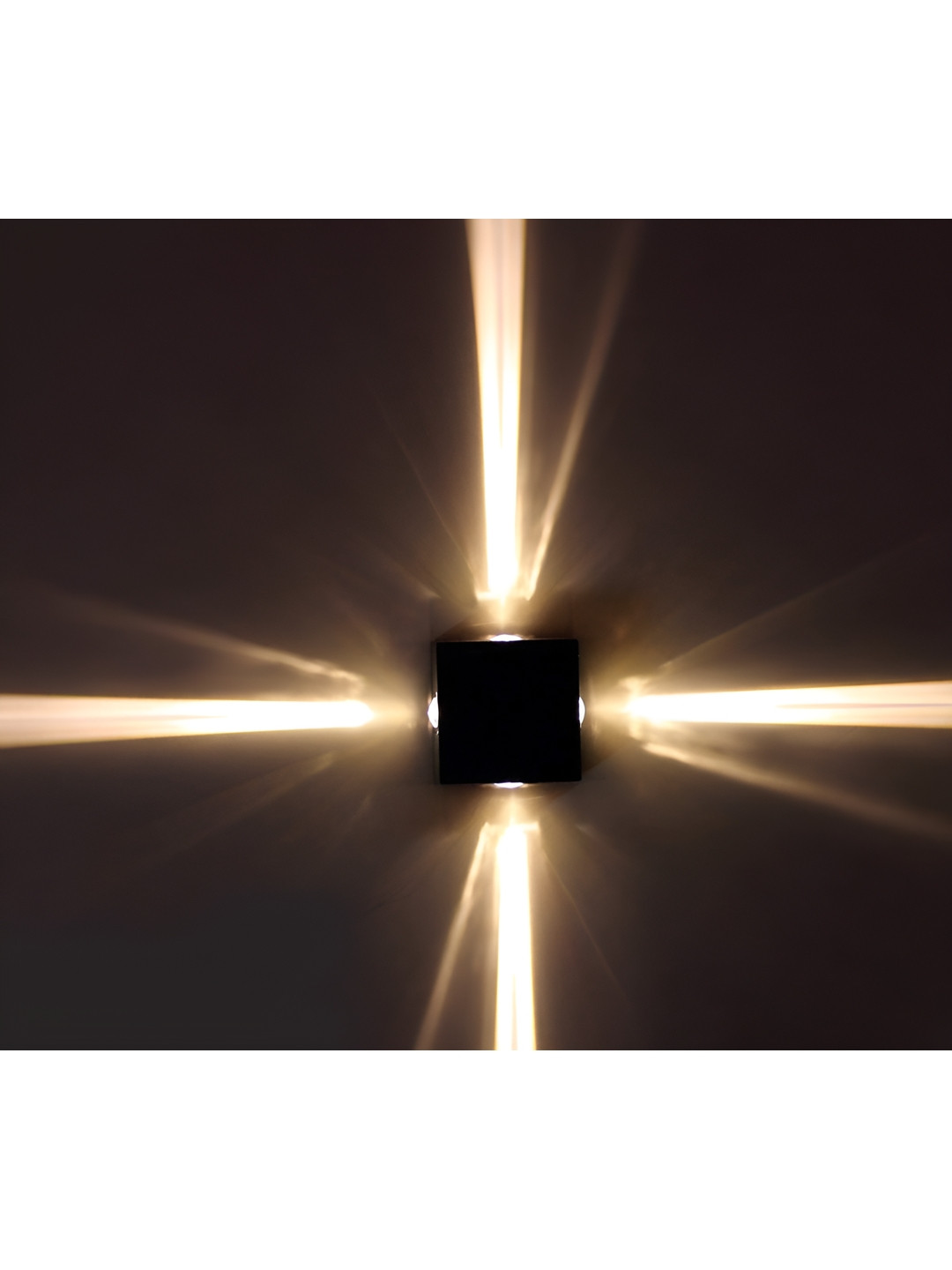 KINIS Black Square Shaped Acrylic Wall Lamp