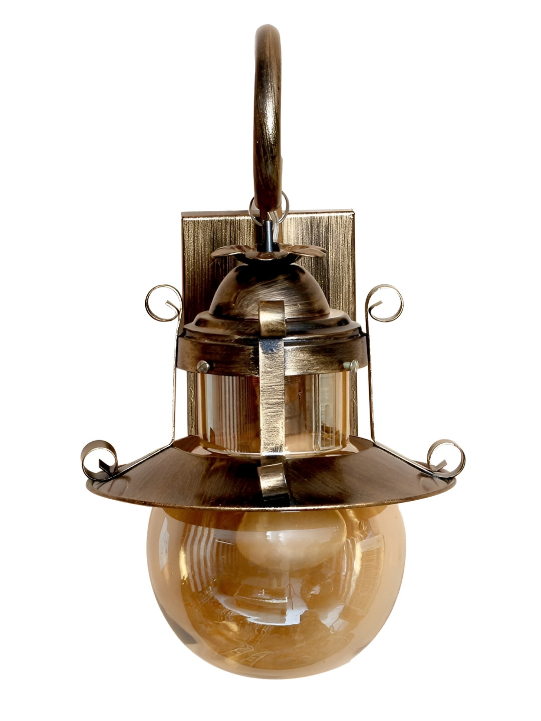 KINIS Gold-Toned Metal Semi-Sphere Shaped Wall Lamp