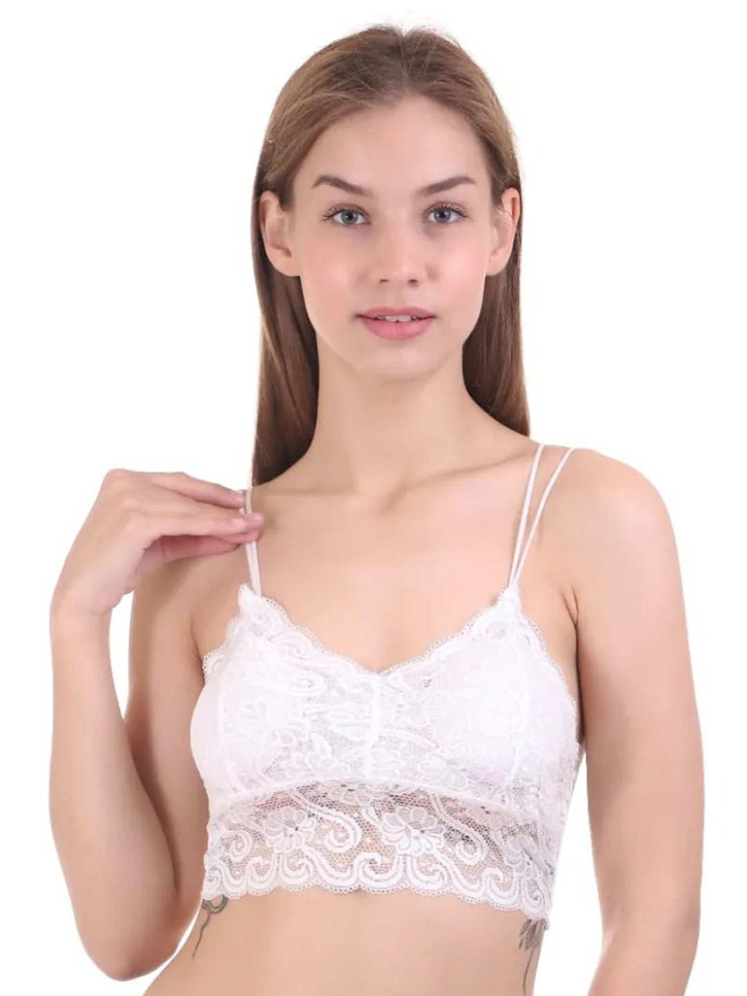 VS Beauti Women Floral Full Coverage Lightly Padded Bralette Bra