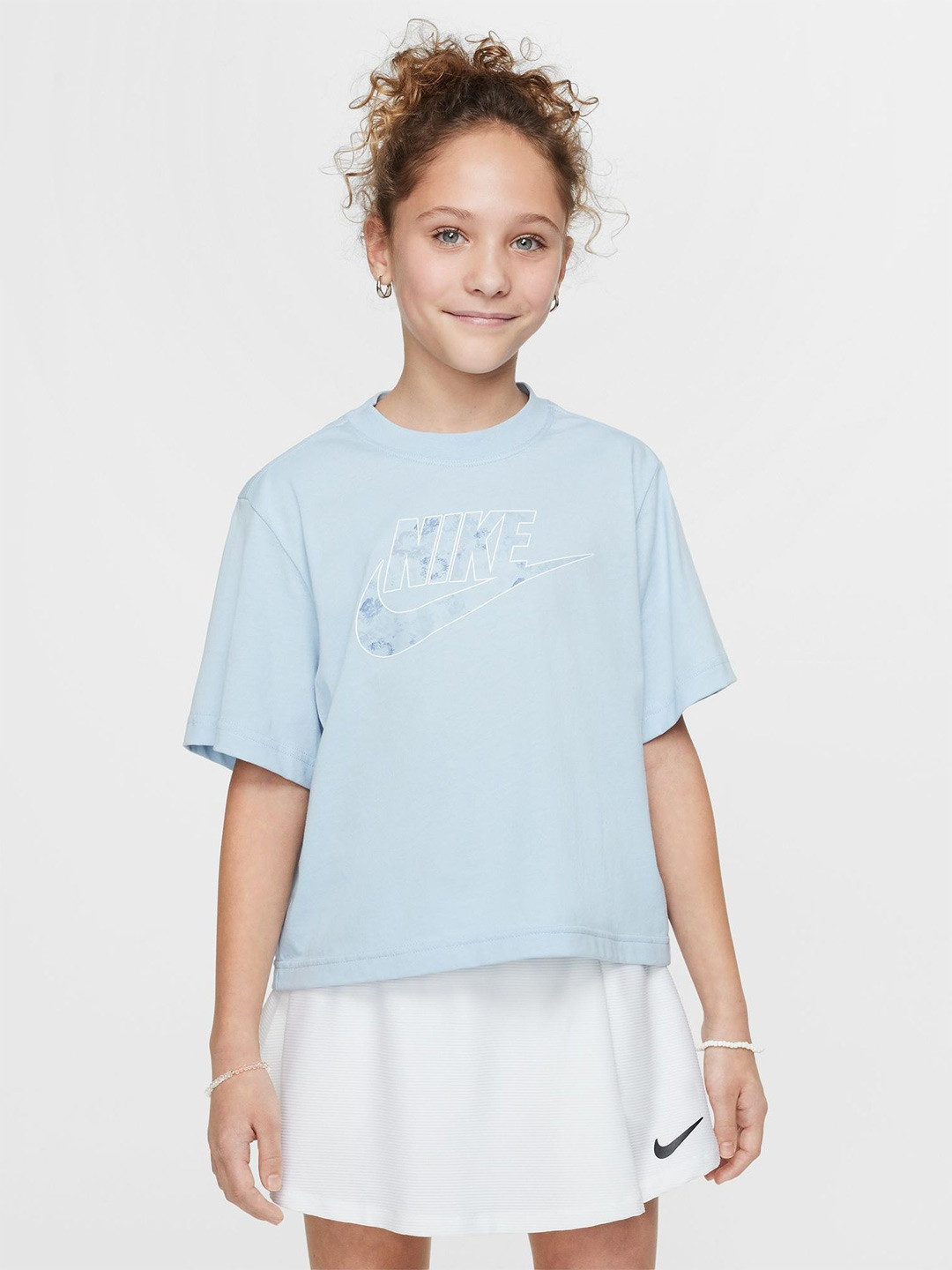 Nike Sportswear Big Kids Girl Brand Logo Printed T-Shirt