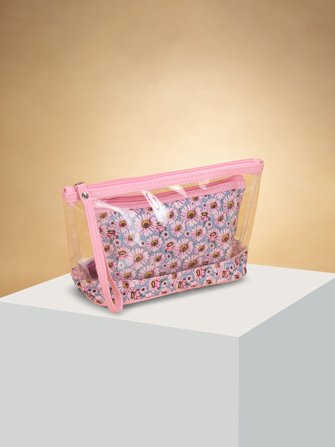 Forever Glam by Pantaloons Set of 2 Checked Eco Friendly Pouch Travel Accessory