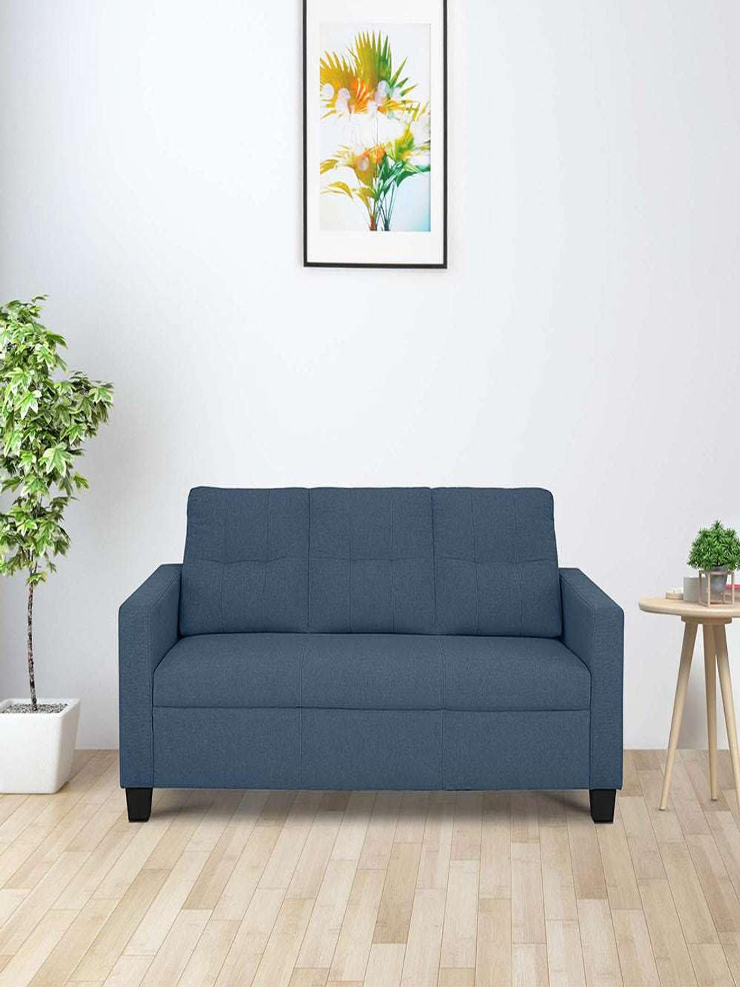 Duroflex Blue Ease 3 Seater Fabric Sofa