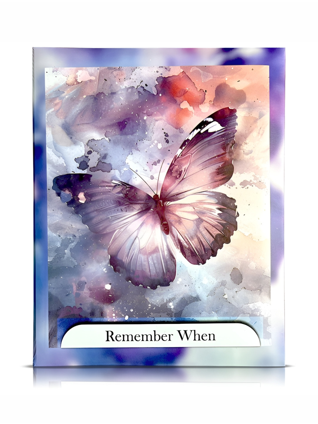 SEHAZ ARTWORKS Purple & White Printed Photo Album Book Holds With 152 Photos