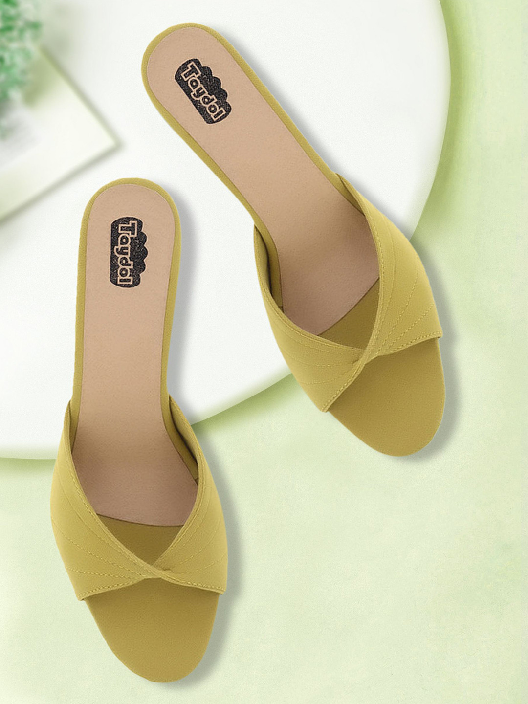 TAYDOL Women Open Toe Block Heels