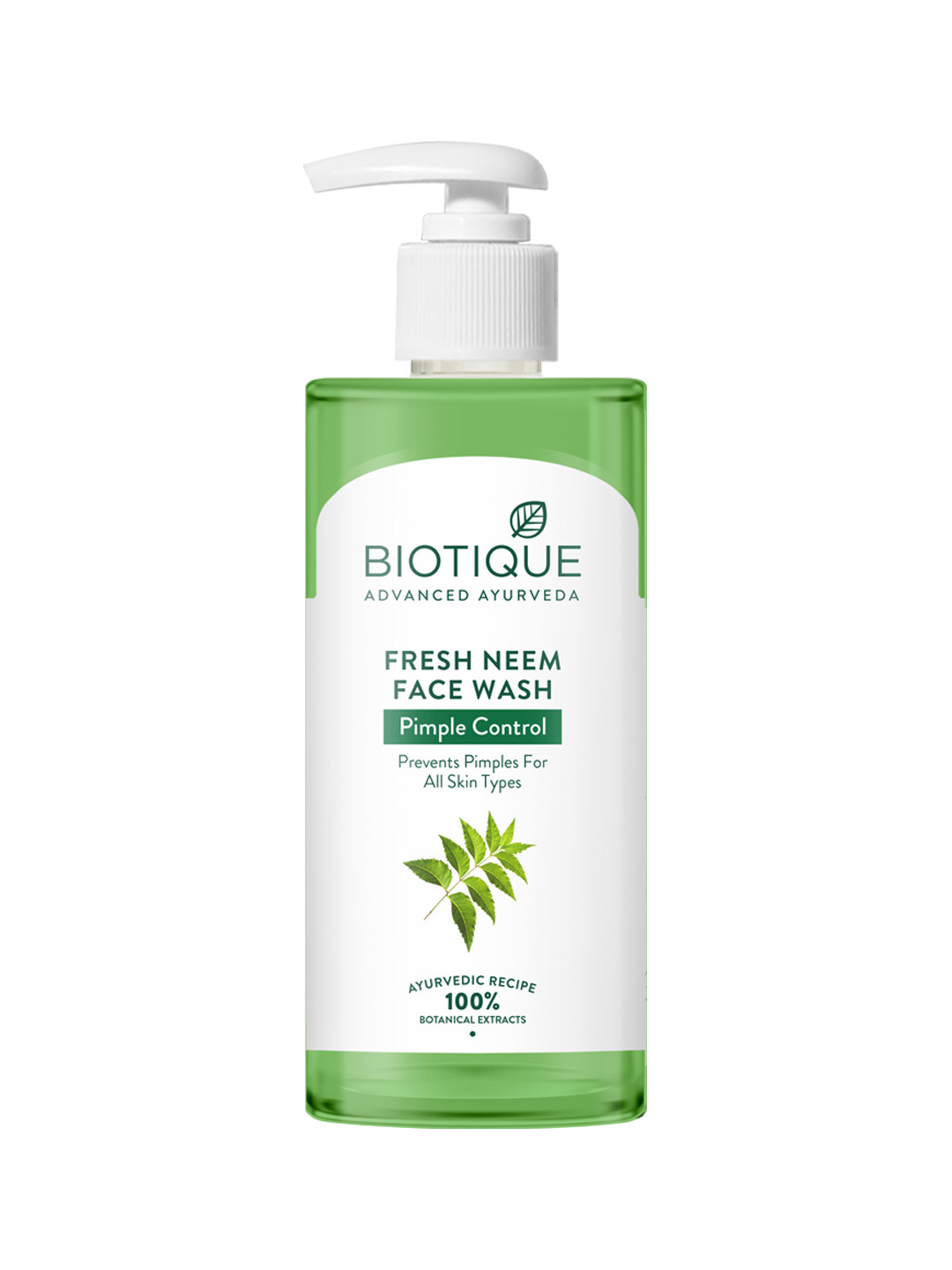 Biotique Fresh Neem Pimple Control Suitable for All Skin Types Face Wash - 300ml