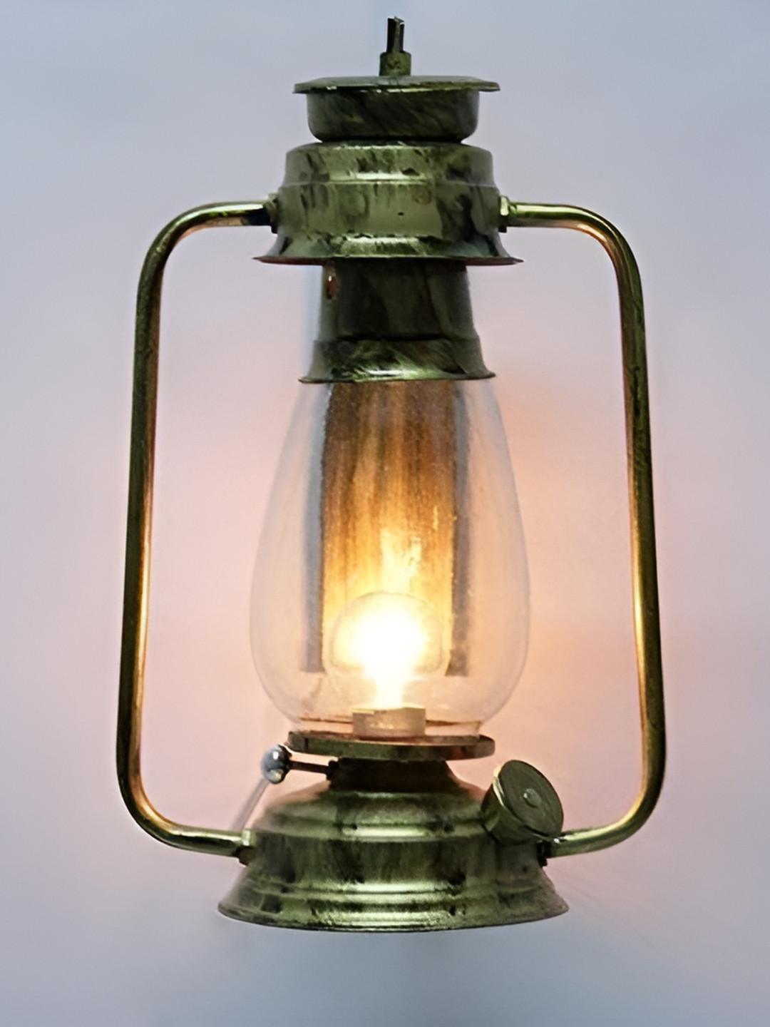 KINIS Green & Transparent Metal Quirky Abstract Shaped Shaped Wall Lamp