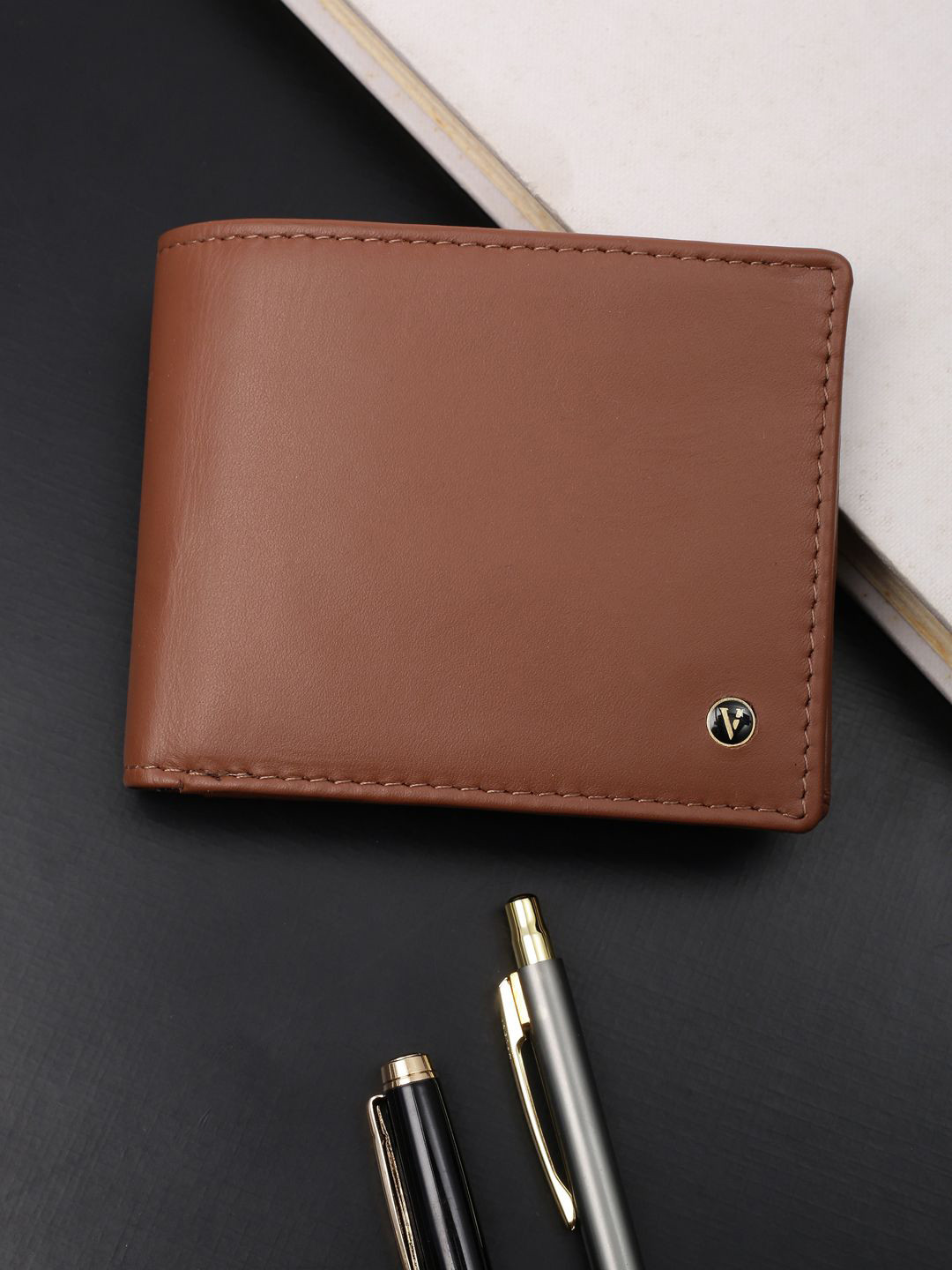 Van Heusen Men Leather Fashion Velcro Two Fold Wallet