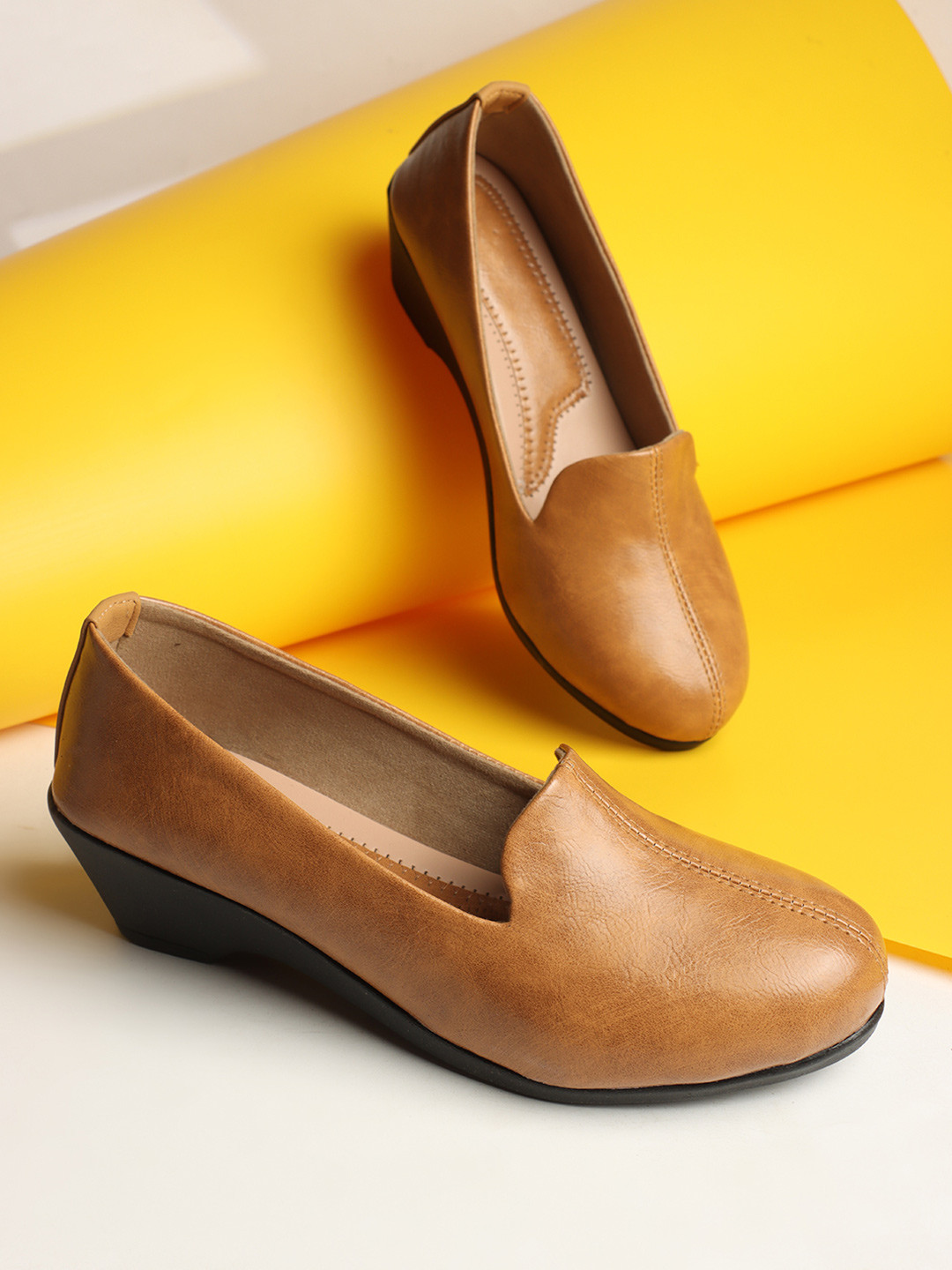 Ladies Hub Women Slip-On Loafers Moccasins Formal Shoes