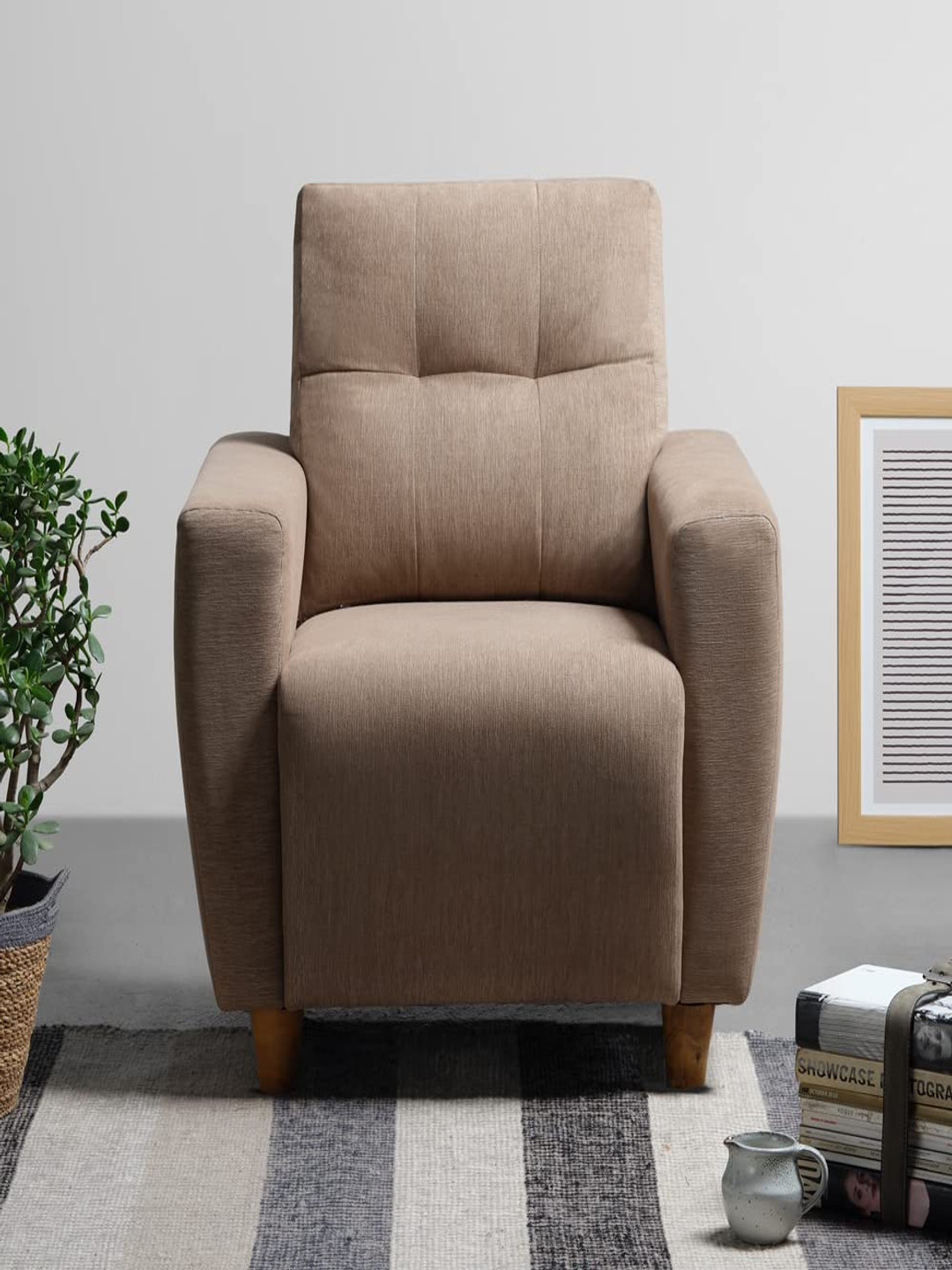 Sleepyhead Yolo 1 Seater Sofa Fabric Coco Brown