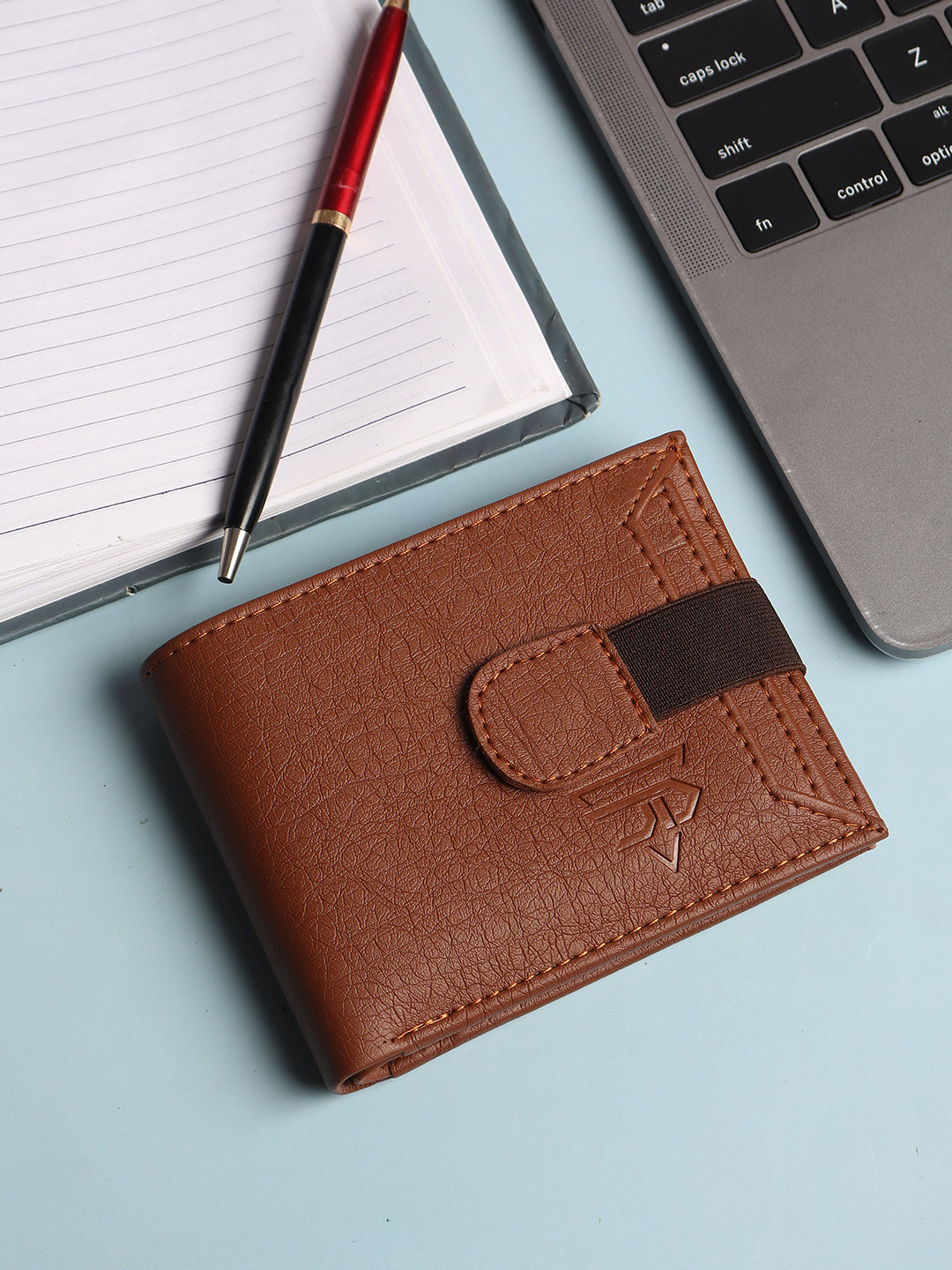 JND Men Textured PU Two Fold Wallet