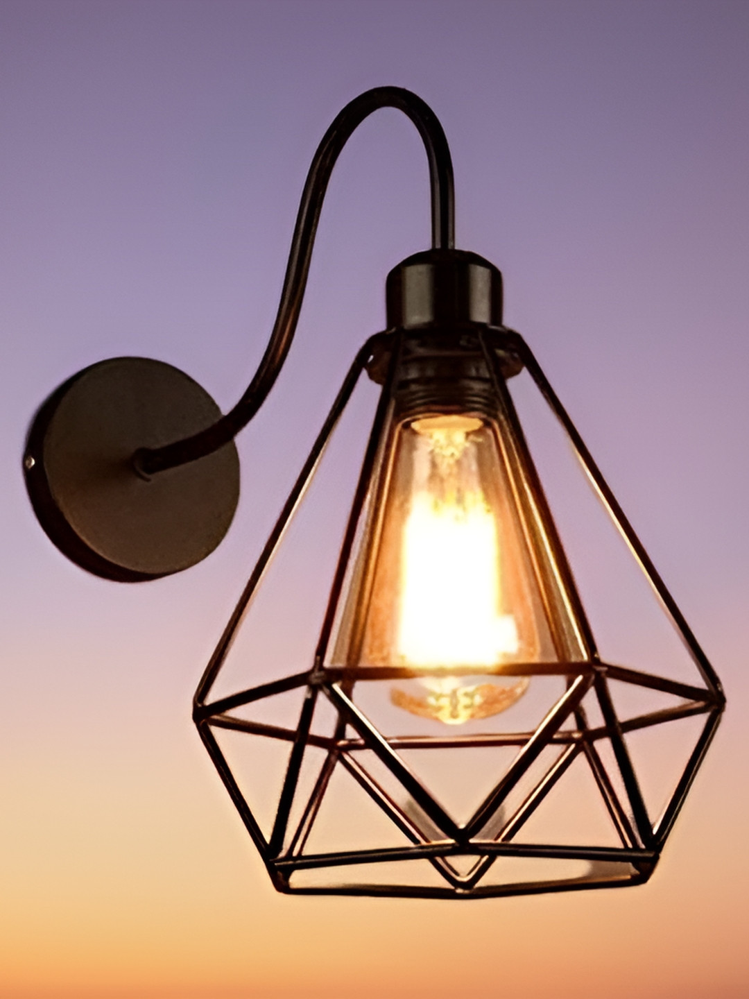 KINIS Black Abstract Shaped Metal Wall Lamp