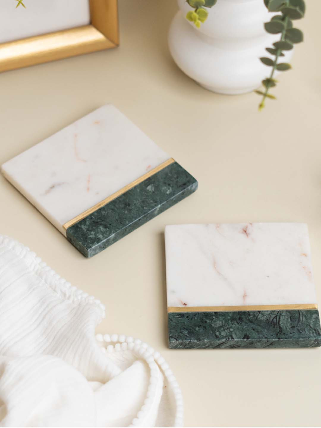 Ritualistic Set of 2  Pine Coaster