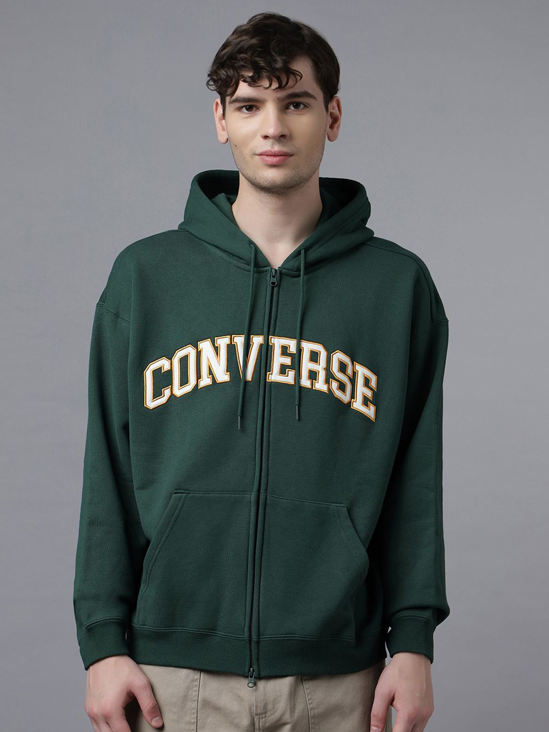 Converse Men Retro Full Zip Hooded Sweatshirt
