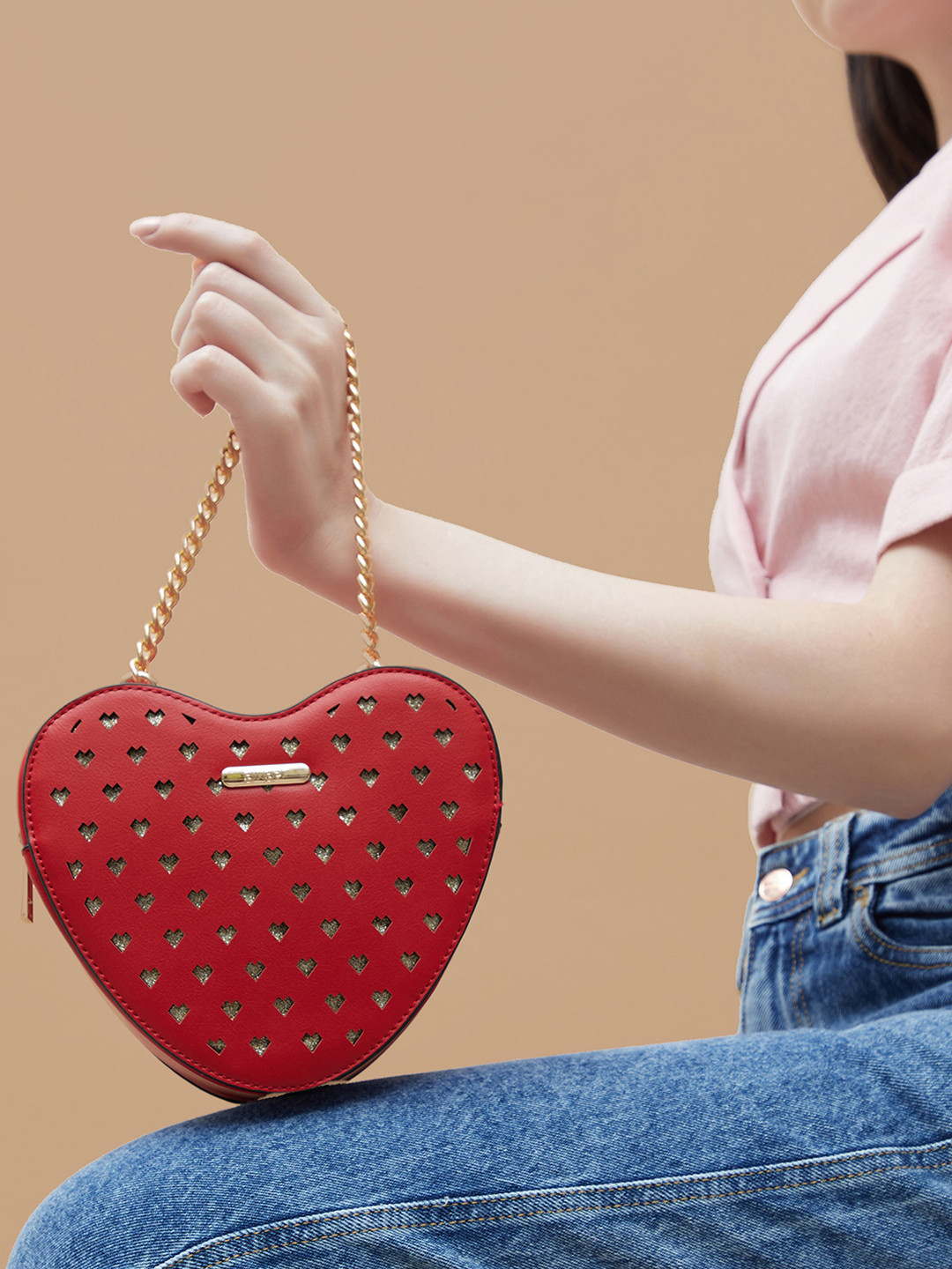 Ginger by Lifestyle PU Half Moon Sling Bag