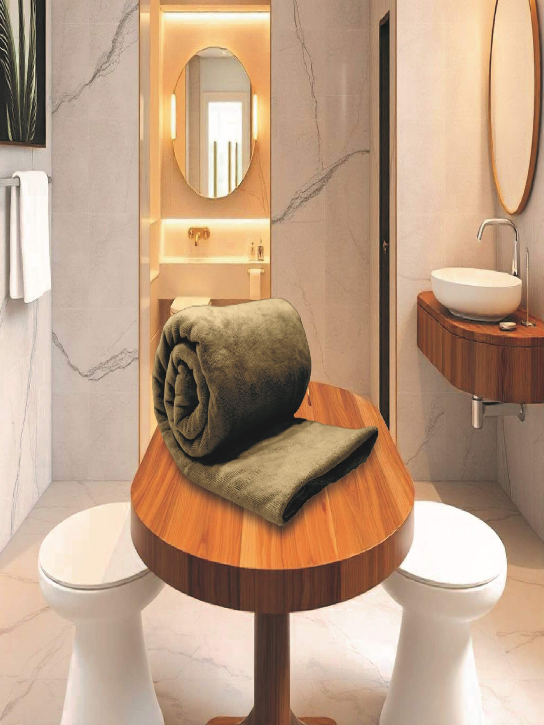 HOUSSE Green 1 Other 450 GSM Bath Towel