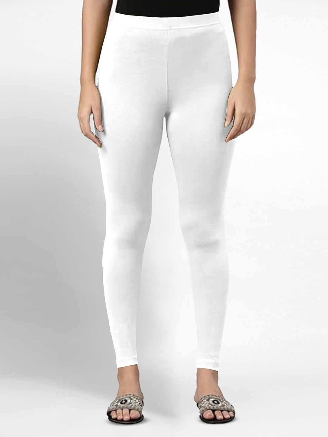 Trendmalls Women's Super Combed Cotton Elastane Stretch Leggings With Ultrasoft Waistband