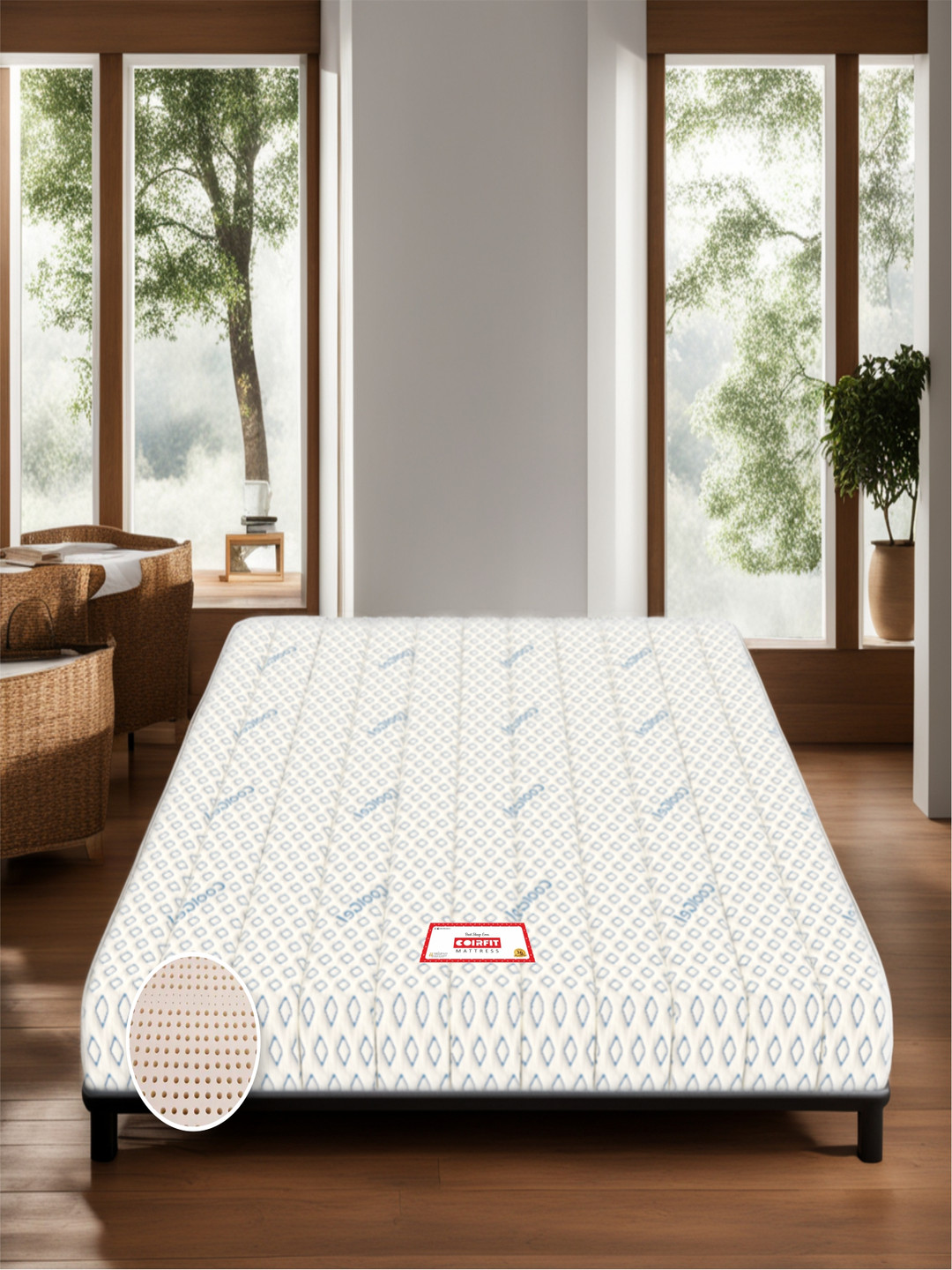 COIRFIT BIOLIFE 7-Zone with Talalay Tech.Latex Foam King Size 8 Inch Mattress (84X72)