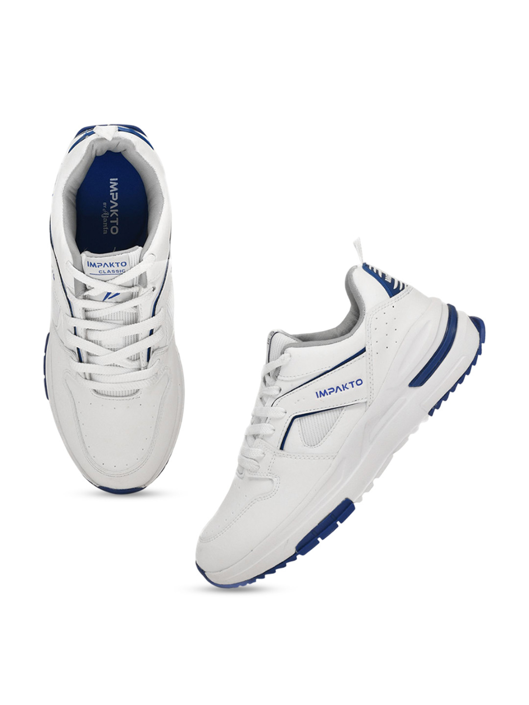 IMPAKTO Men White Casual Sneakers