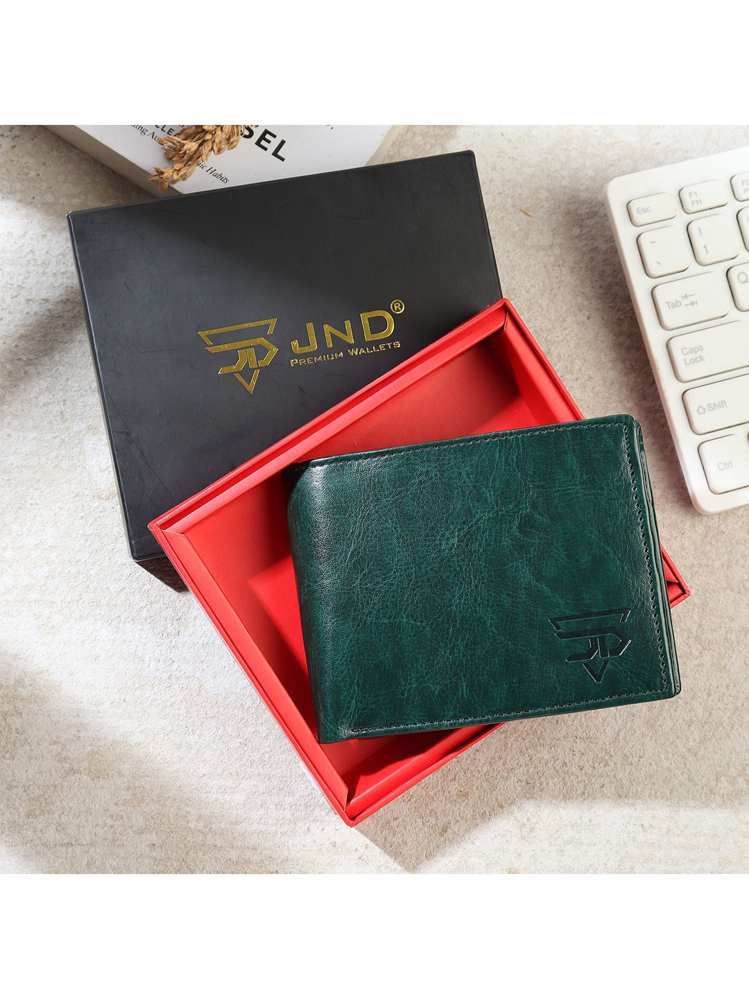 JND Men PU Two Fold Wallet