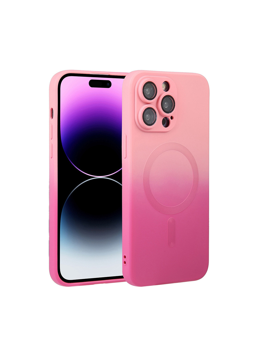 QRIOH Solid Gradient iPhone 15 Pro Max Back Case with Magsafe