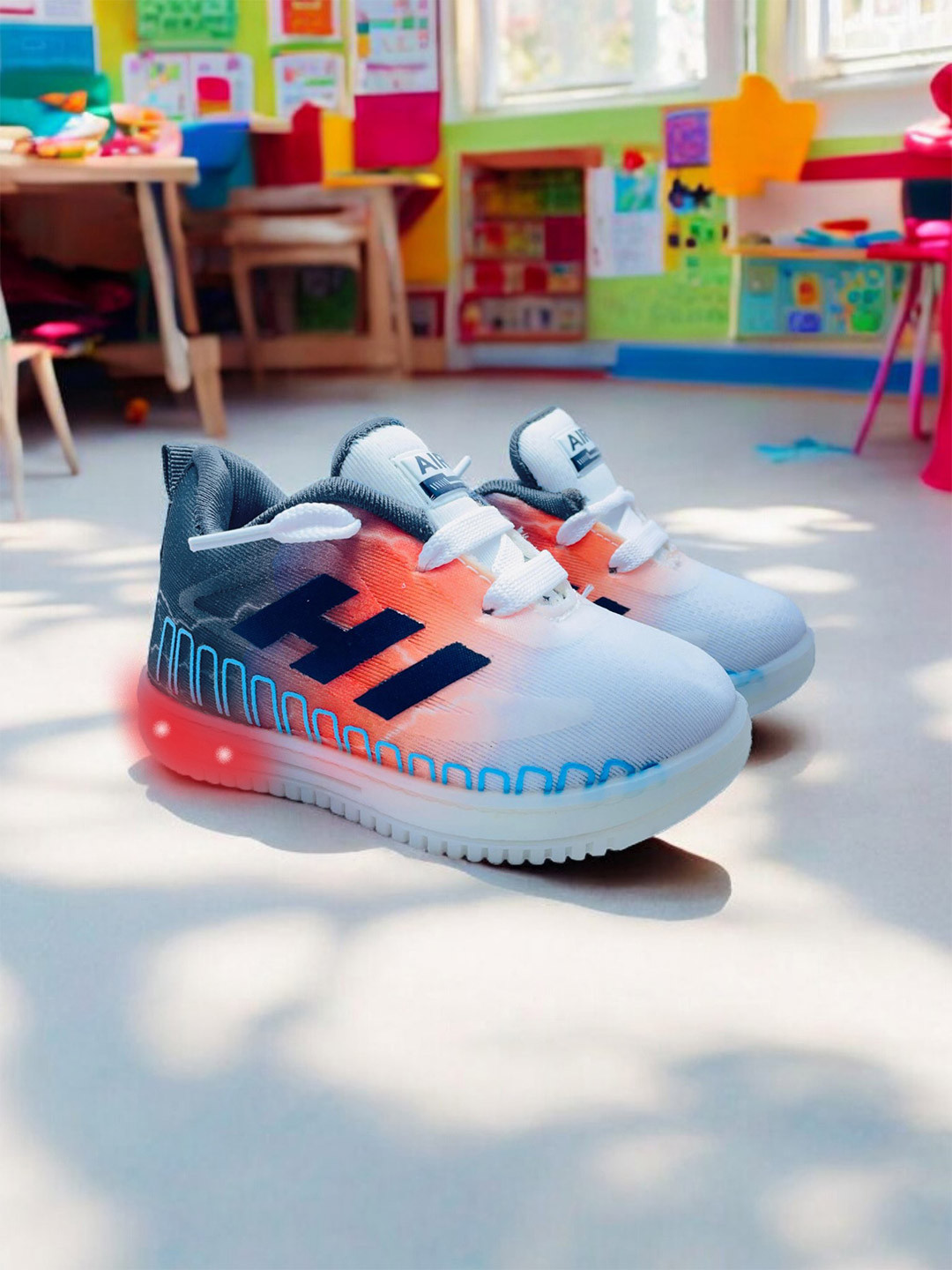 FABBMATE Kids Printed LED Light Sneakers