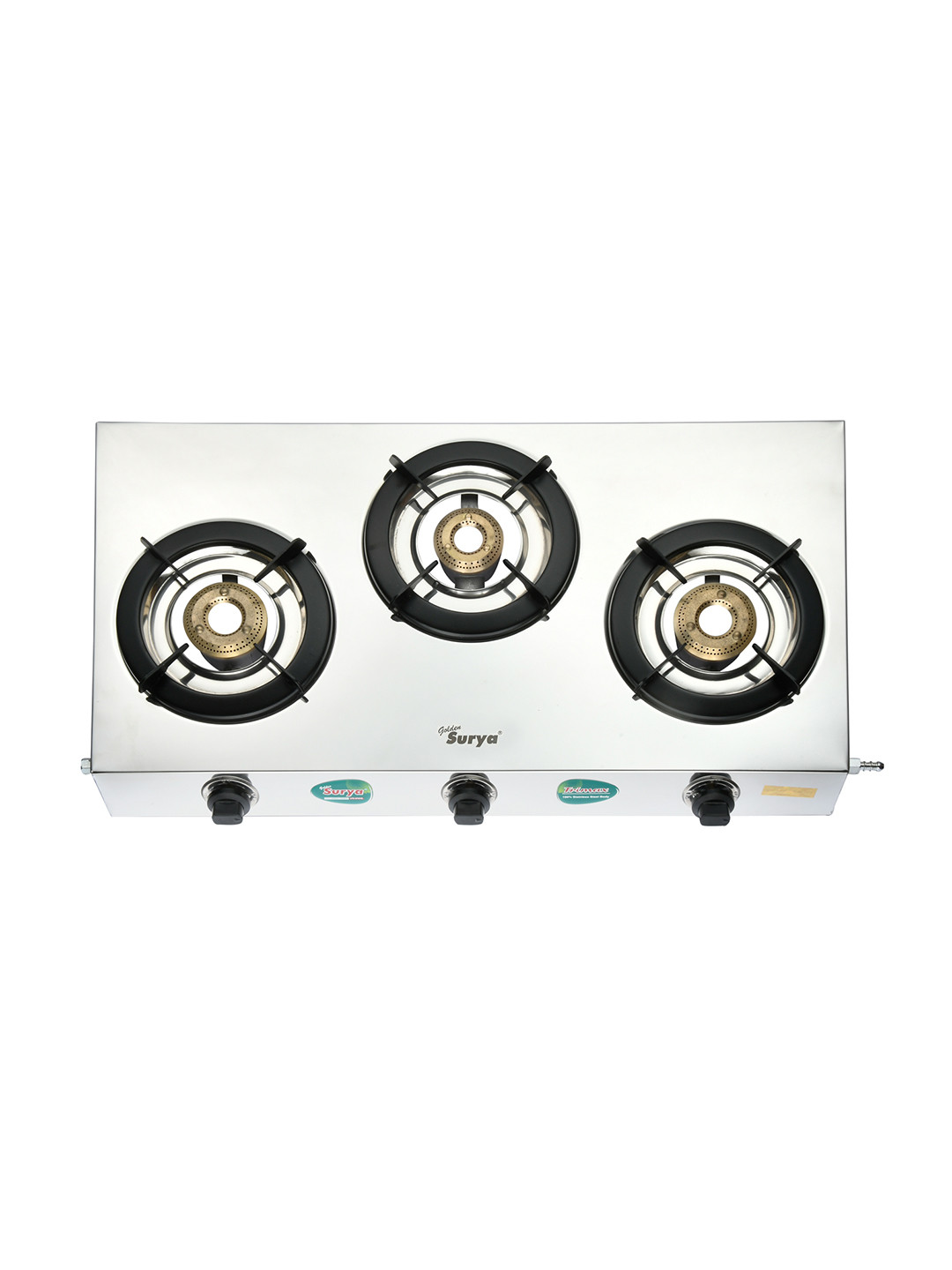 GOLDEN SURYA 3-Burner Stainless Steel Gas Stove
