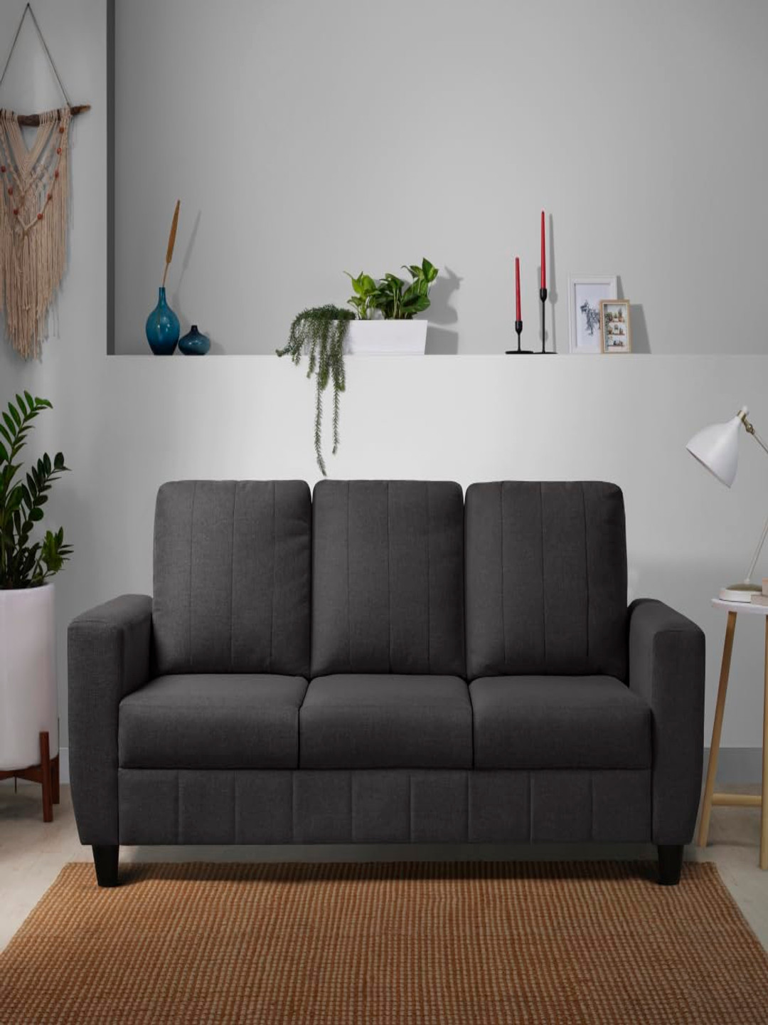 Sleepyhead Bae 3 Person Sofa Fabric Woody Brown