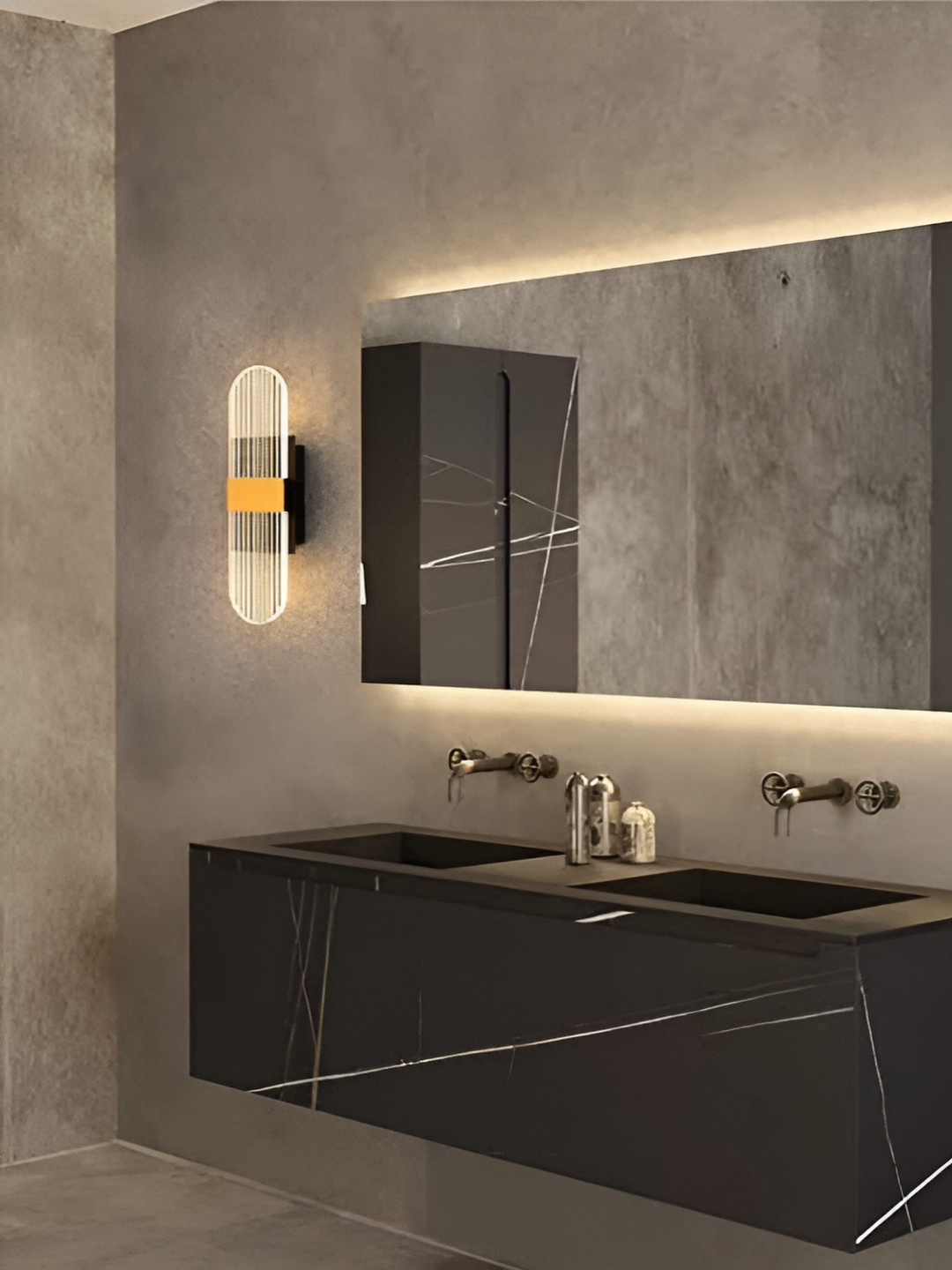 KINIS Transparent Cylinder Shaped Acrylic Wall Lamp