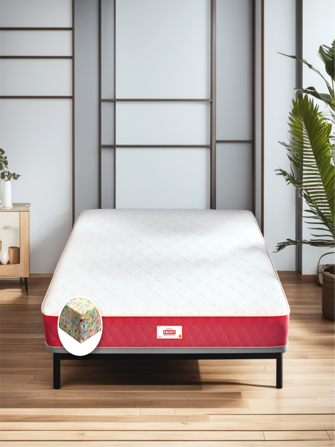 COIRFIT BONE ZONE with REBOTECH Tech.Bonded Foam Double Size 6 Inch Mattress(72X48 Inches)