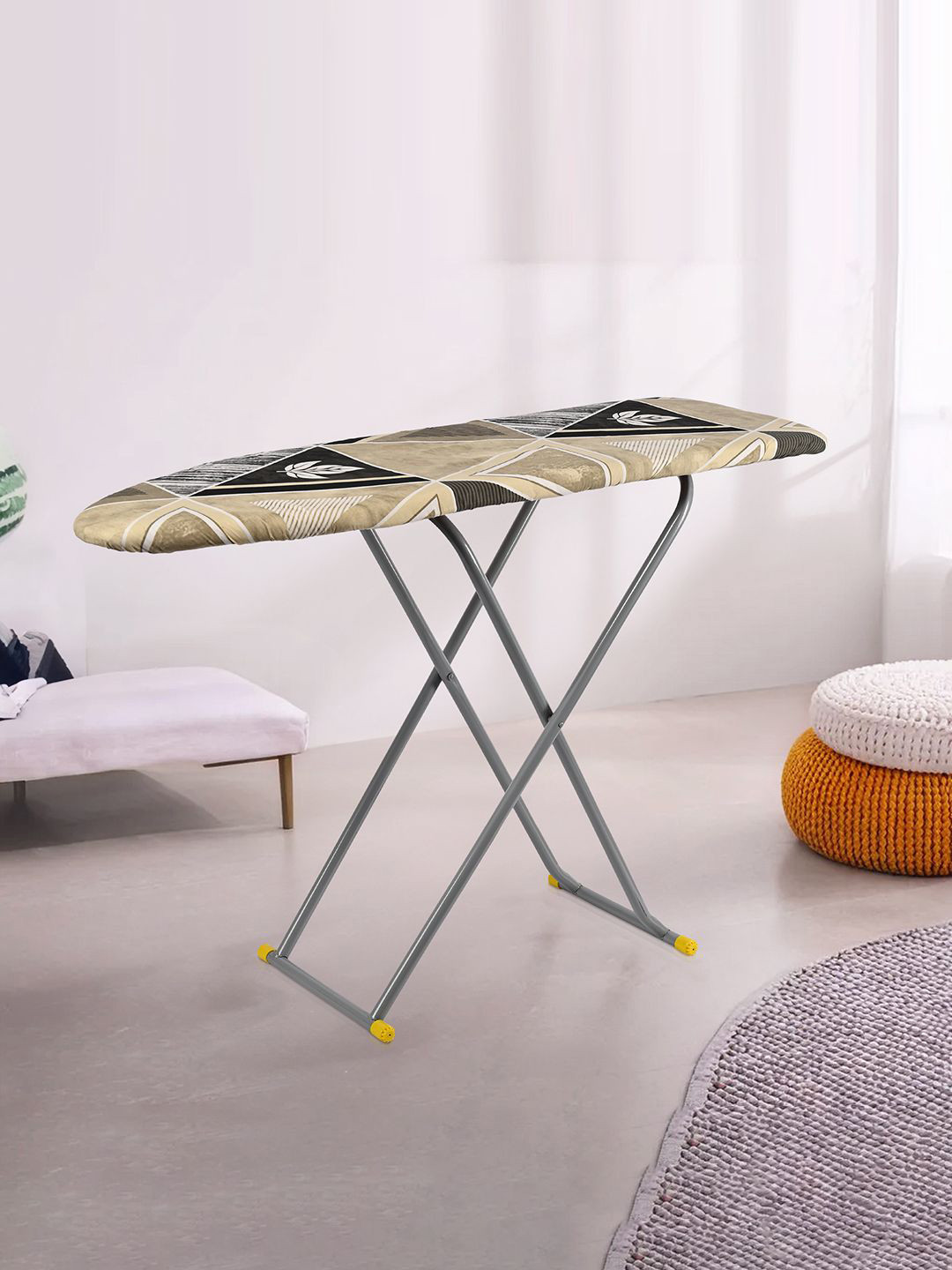 Kuber Industries 15 Inch Foldable & Height Adjustable Press Board Iron Stand & Heat Holder