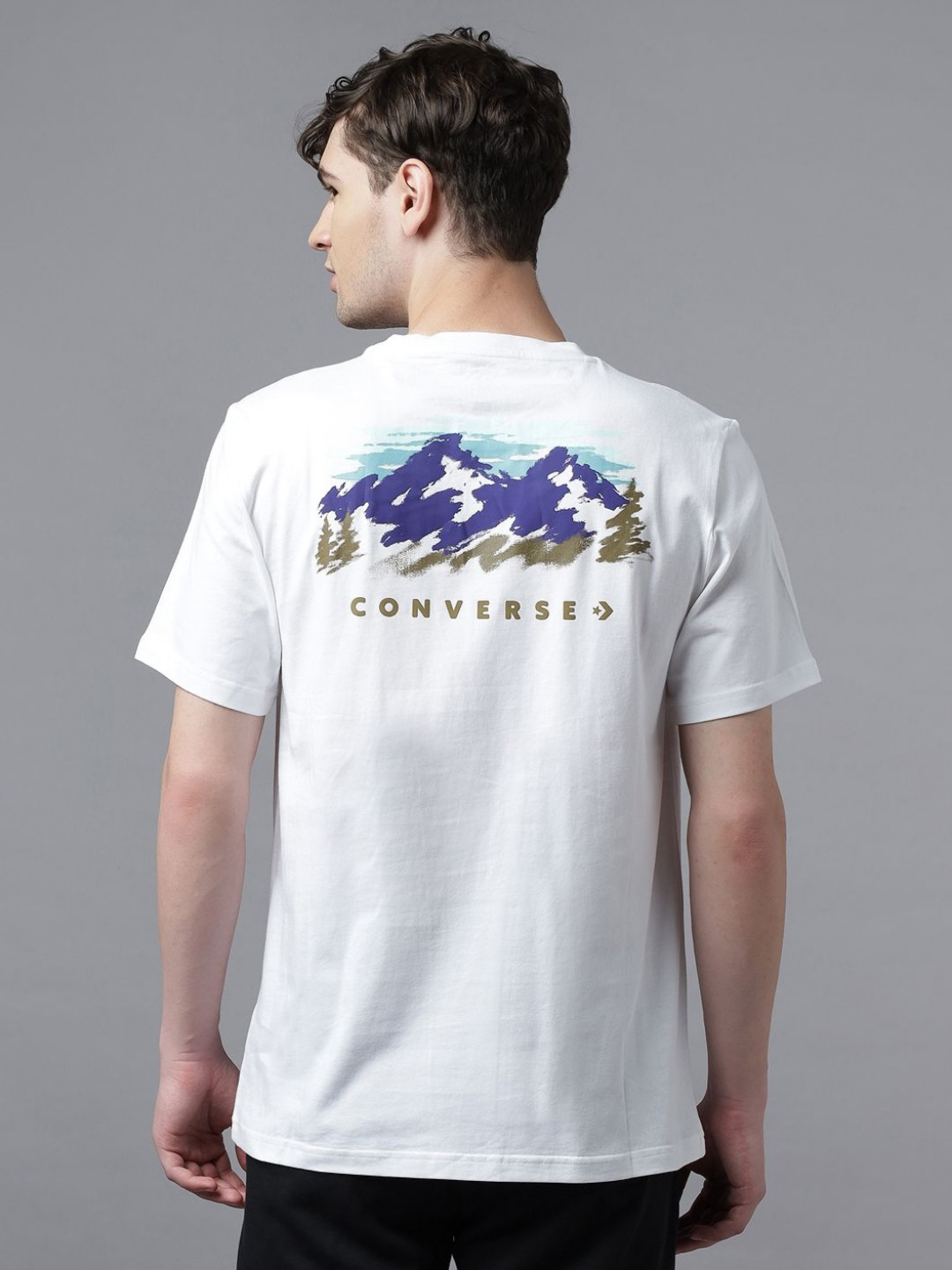 Converse Men Abstract Mountain T-Shirt