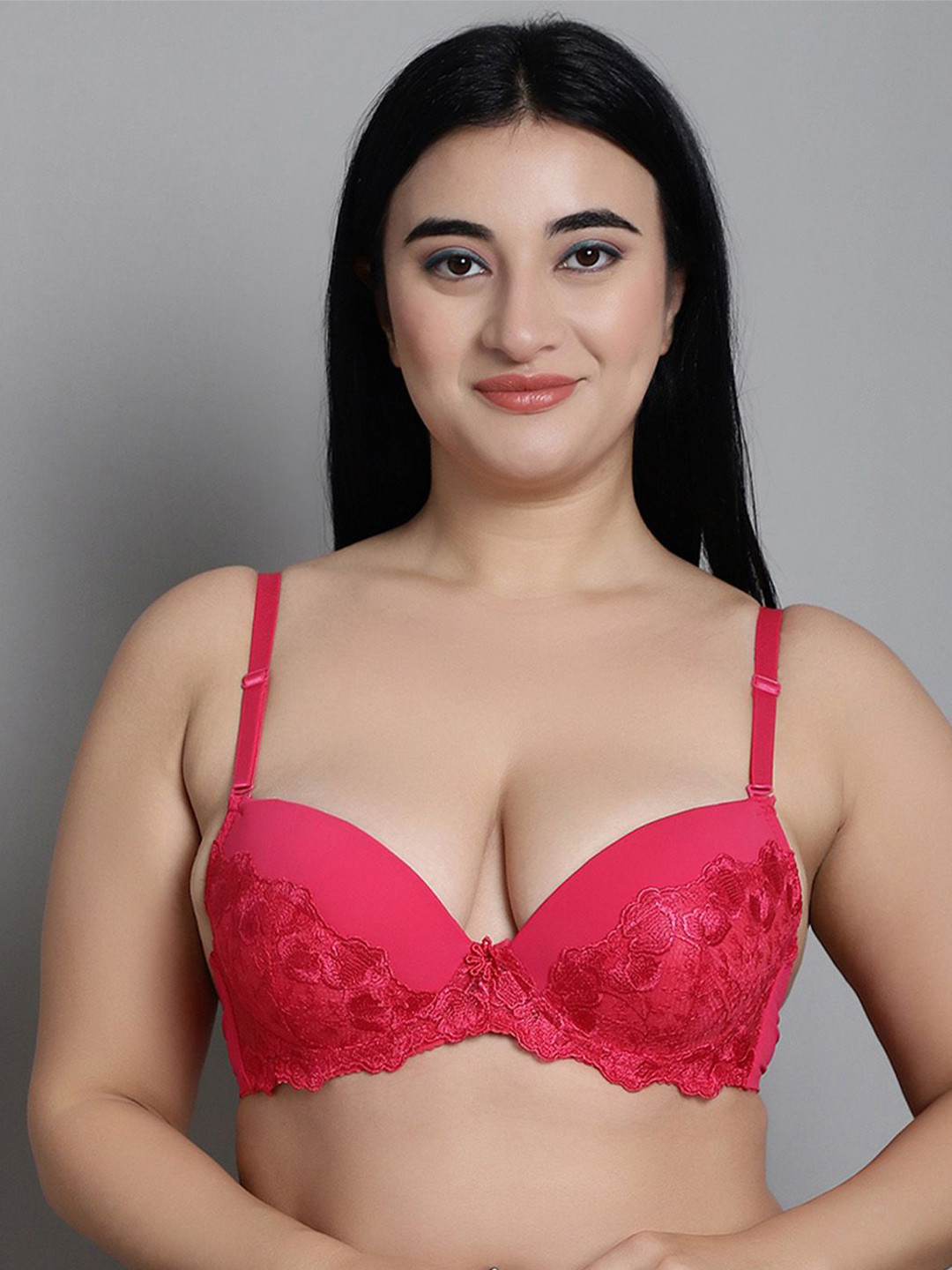 MAKCLAN Gardens of Desire Floral Medium Coverage Underwired Lightly Padded T-shirt Bra