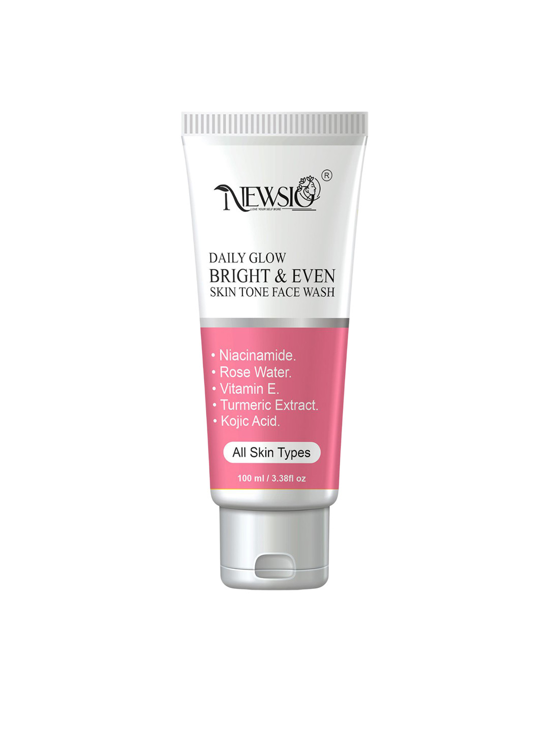 Newsio Unisex Daily Glow Bright & Even Skin Tone Face Wash With Niacinamide - 100 ml