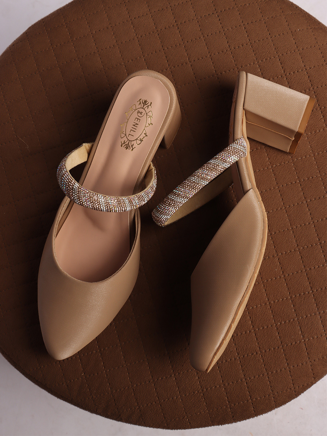 Denill  Block Heels Mules Fashion Sandals