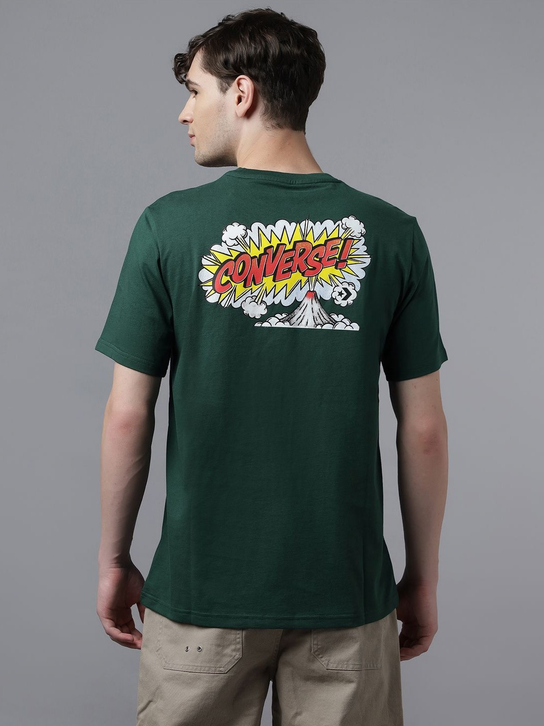 Converse Men Graphic Print Volcano T-Shirt