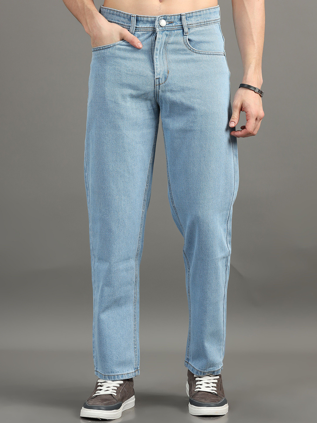 Kolor Fusion Men Light Baggy Mid-Rise Jeans