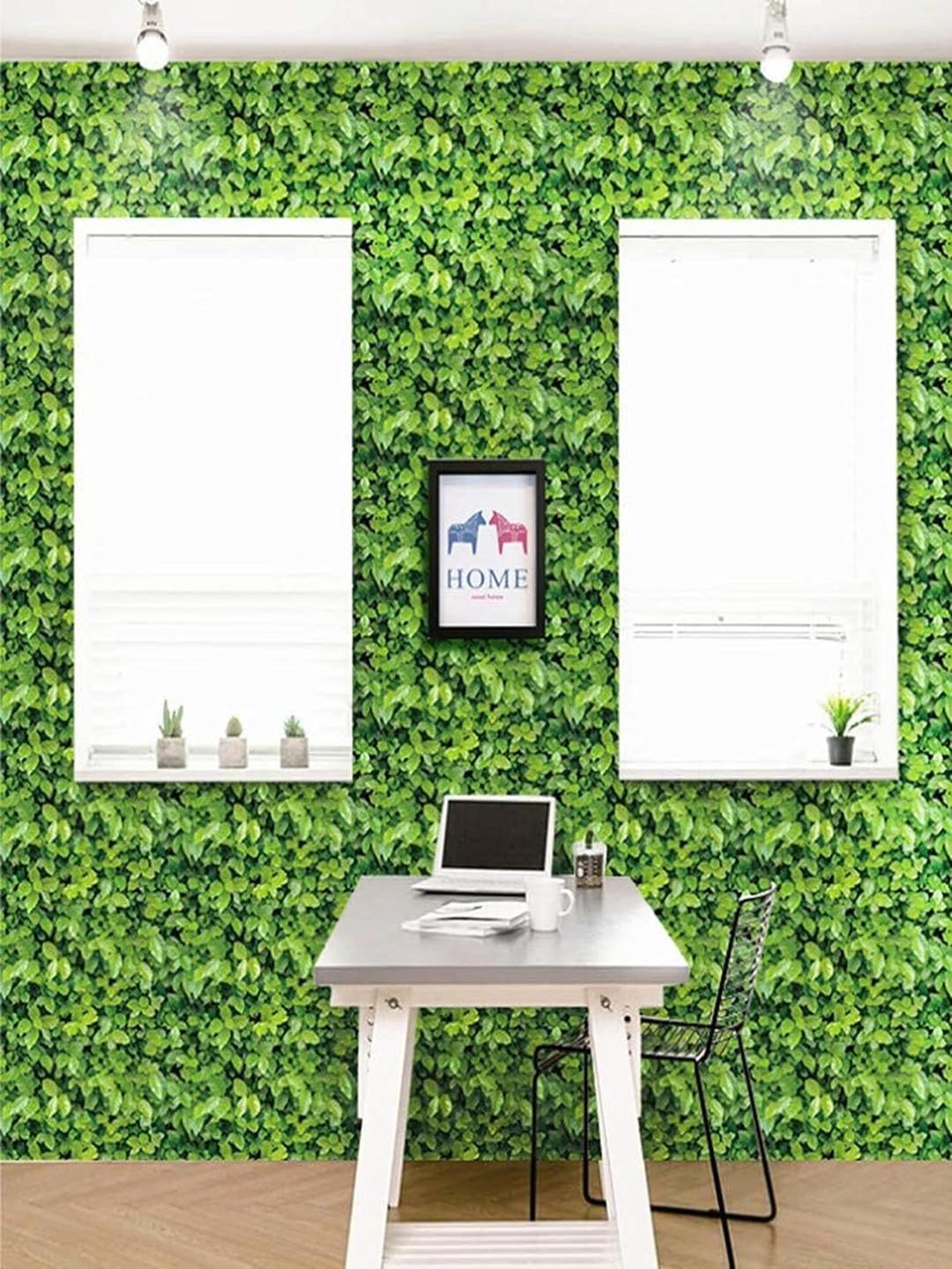 AmazingKarts Green Printed Self Adhesive Waterproof PVC Wallpaper