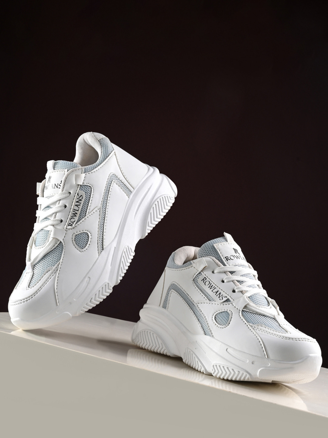 Rowlans Women Colourblocked Lace-Ups Comfort Insole Sneakers