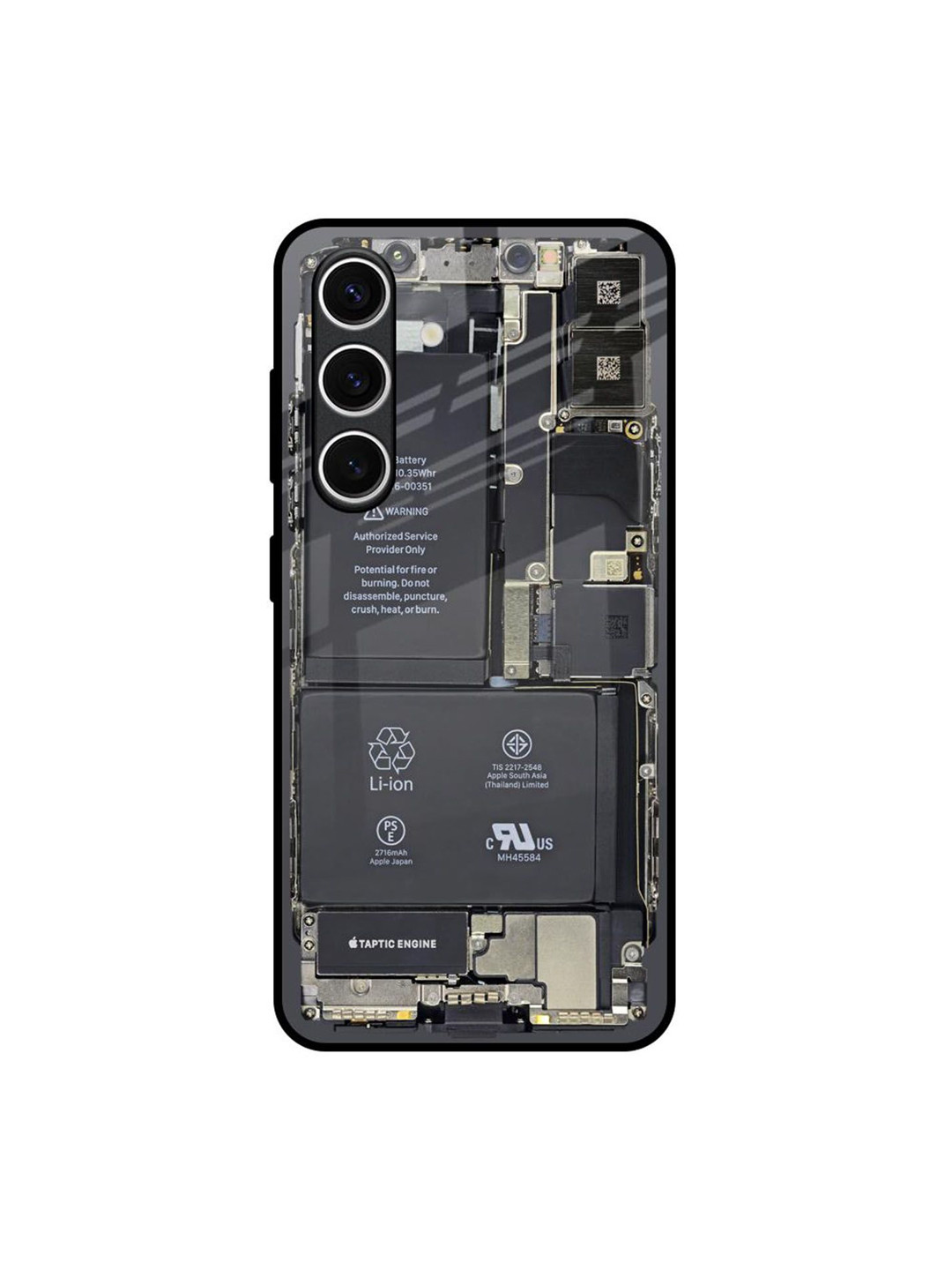 QRIOH Skeleton Inside Samsung Galaxy S24 FE 5G Impact Resistant Back Case