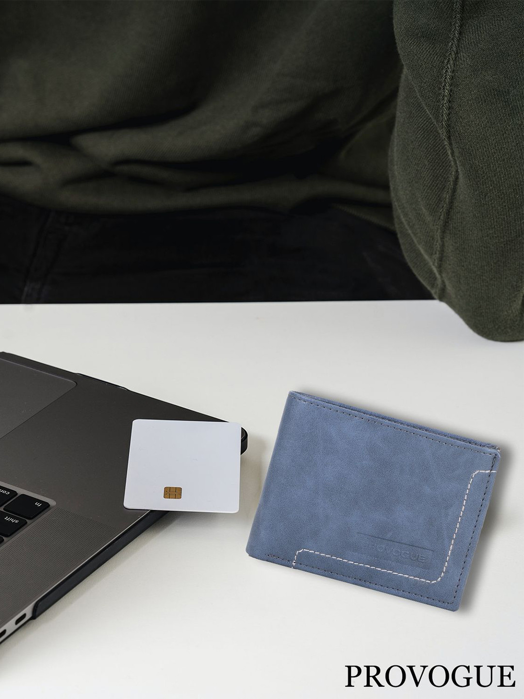 Provogue Men PU Flap Coin Pocket Two Fold Wallet