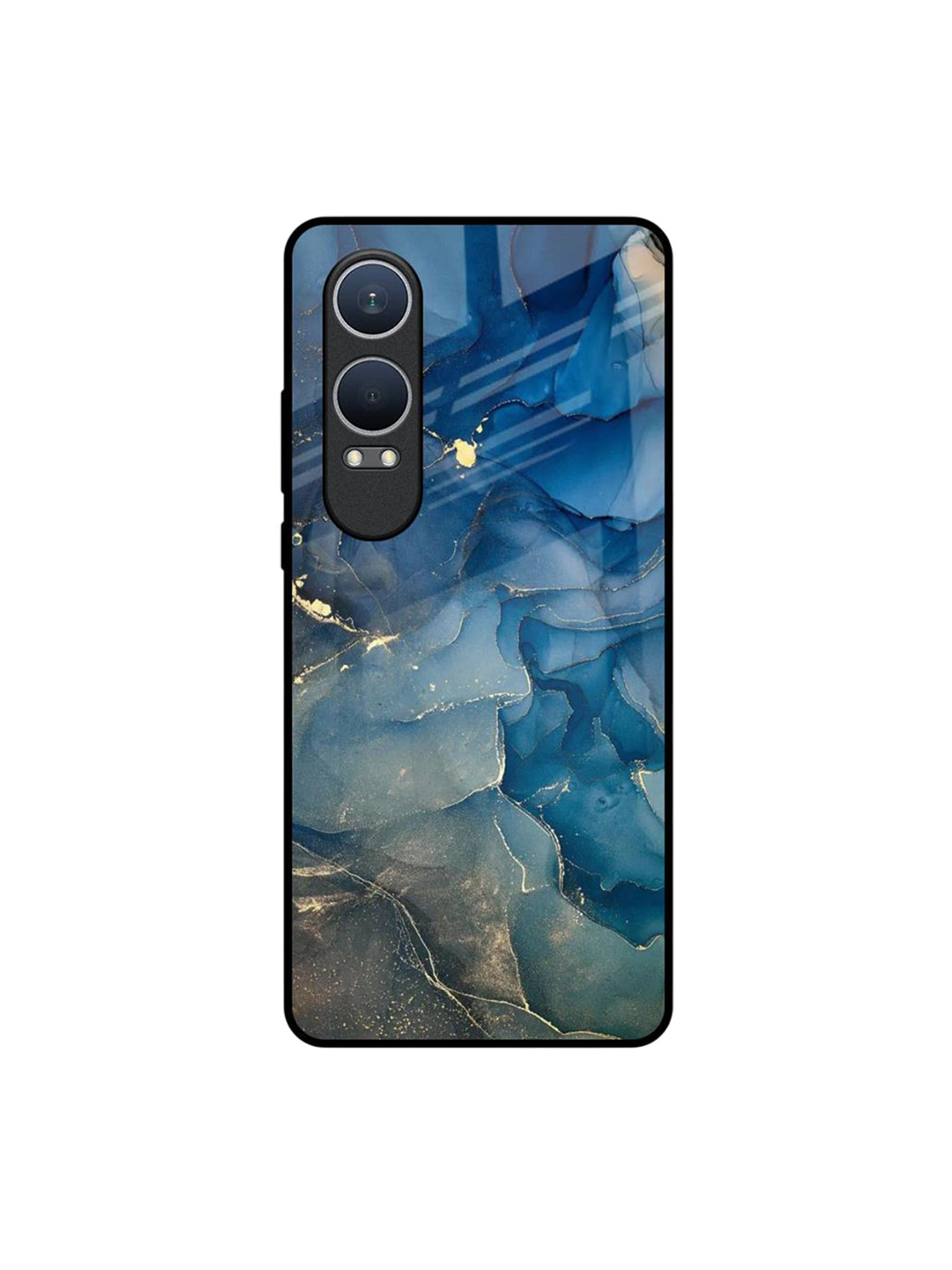 QRIOH Blue Cool Marble Real OnePlus Nord CE4 Lite 5G Impact Resistant Back Case